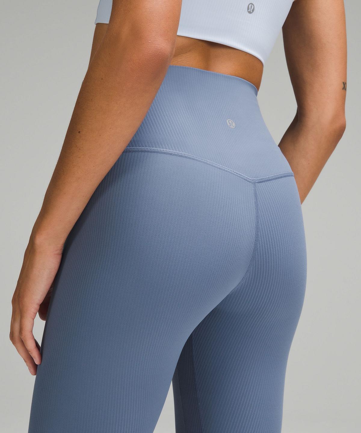 Lululemon Align™ High-Rise Ribbed Pant 28" Leggings Dame Blå | NO_LuLu79487