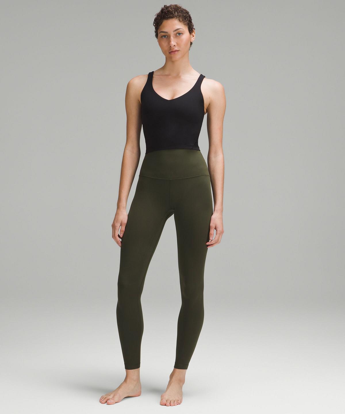 Lululemon Align™ Super-High-Rise28" Bukse Dame Mørke Olivengrønne | NO_LuLu27382