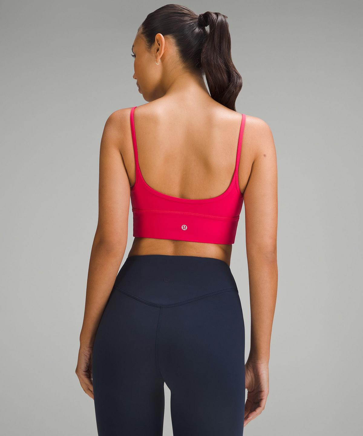 Lululemon Align™ Sweetheart Sports BH Dame Rosa Hvite | NO_LuLu61760