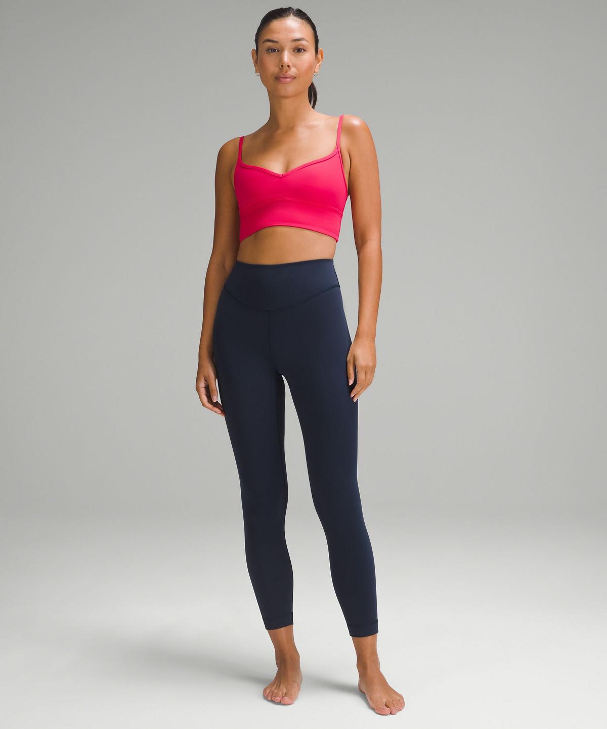 Lululemon Align™ Sweetheart Sports BH Dame Rosa Hvite | NO_LuLu61760