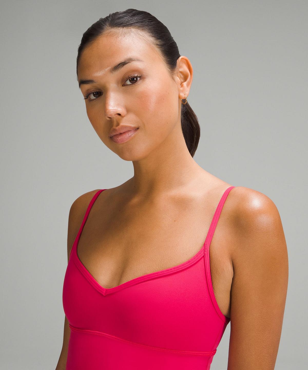 Lululemon Align™ Sweetheart Sports BH Dame Rosa Hvite | NO_LuLu61760