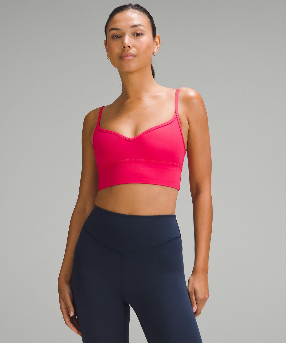 Lululemon Align™ Sweetheart Sports BH Dame Rosa Hvite | NO_LuLu61760