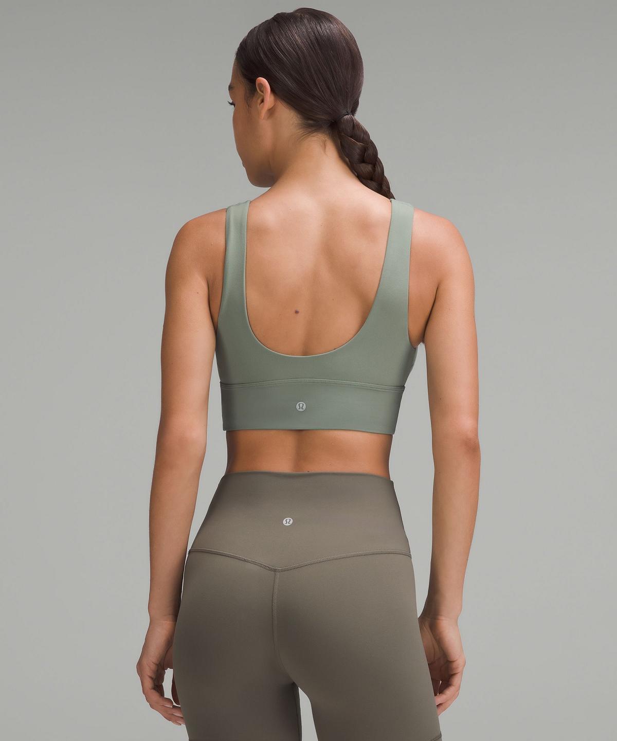 Lululemon Align™ V-Neck Sports BH Dame Grå Grønn | NO_LuLu60599