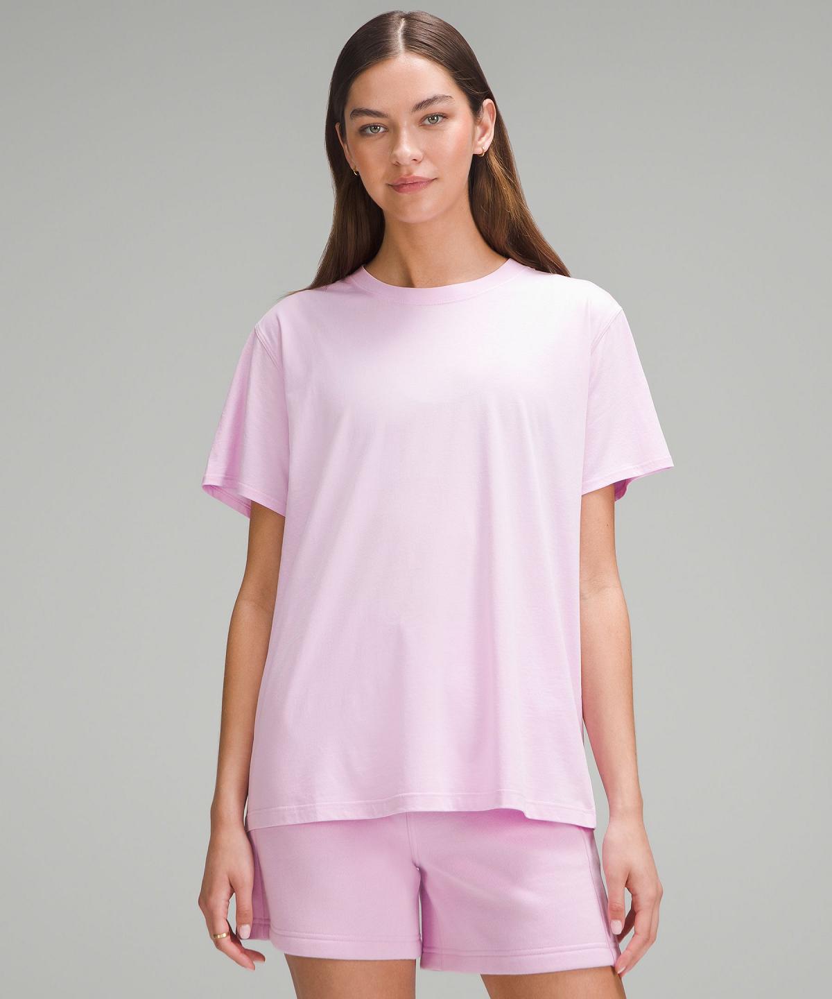 Lululemon All Yours Cotton T-Shirt Skjorte Dame Rosa | NO_LuLu18964