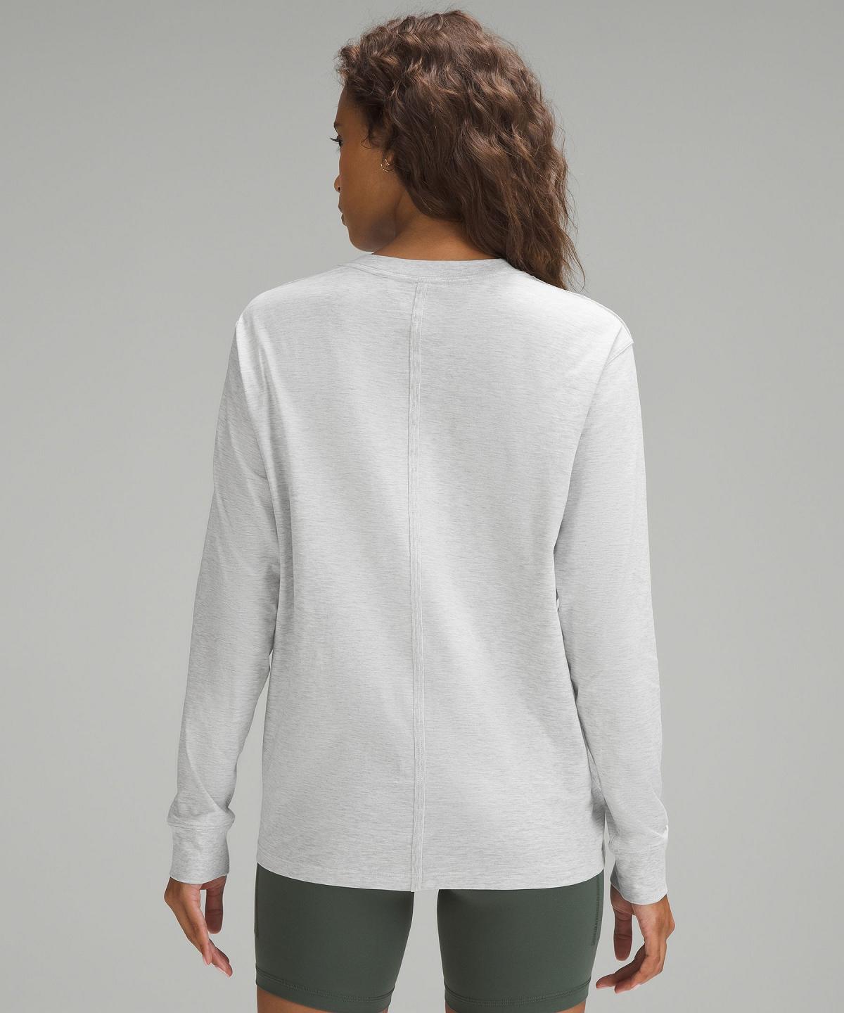 Lululemon All Yours Long-Sleeve Skjorte Dame Lyse Grå | NO_LuLu31525