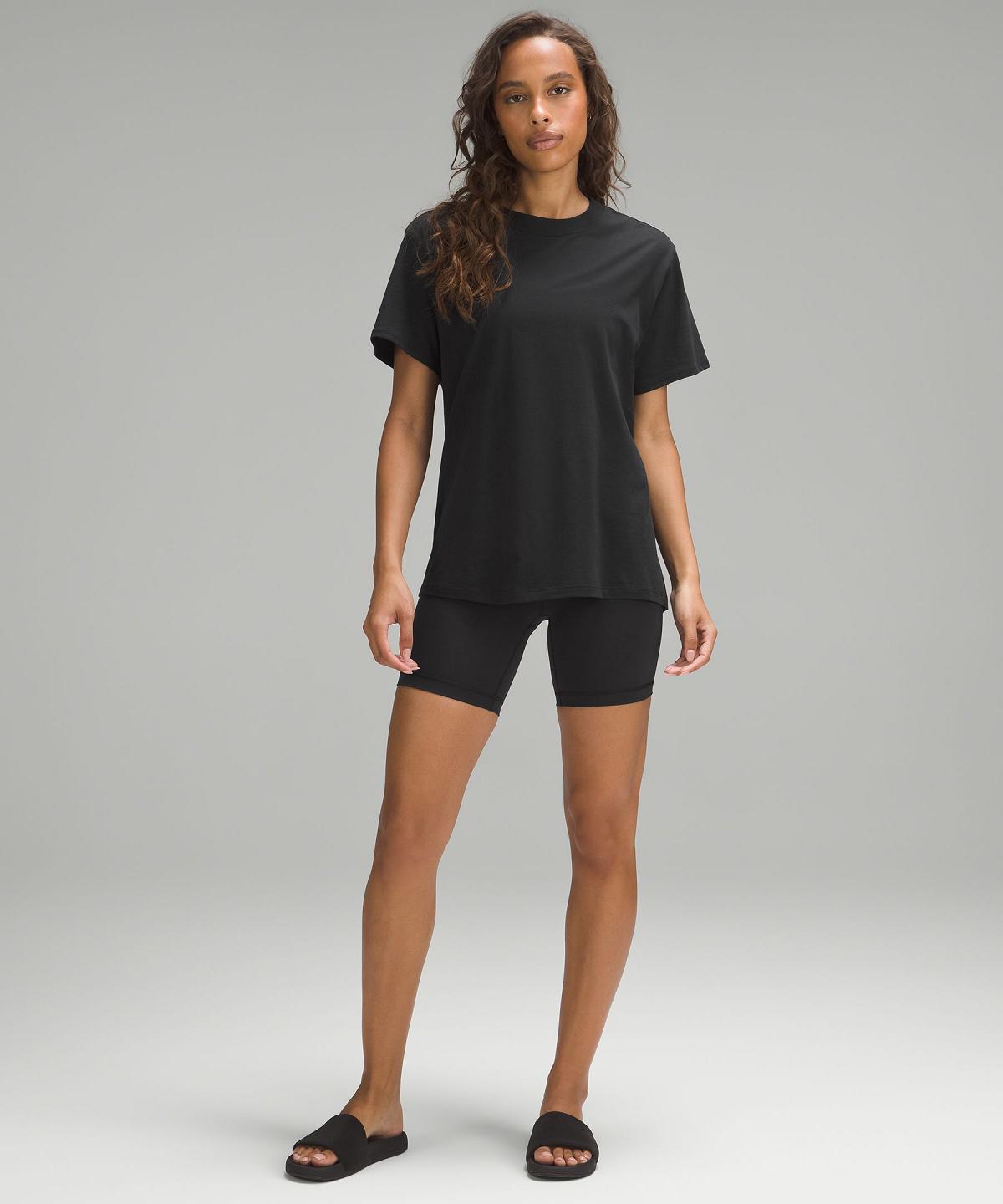 Lululemon All Yours Short-Sleeve T-Shirt Skjorte Dame Svarte | NO_LuLu85158