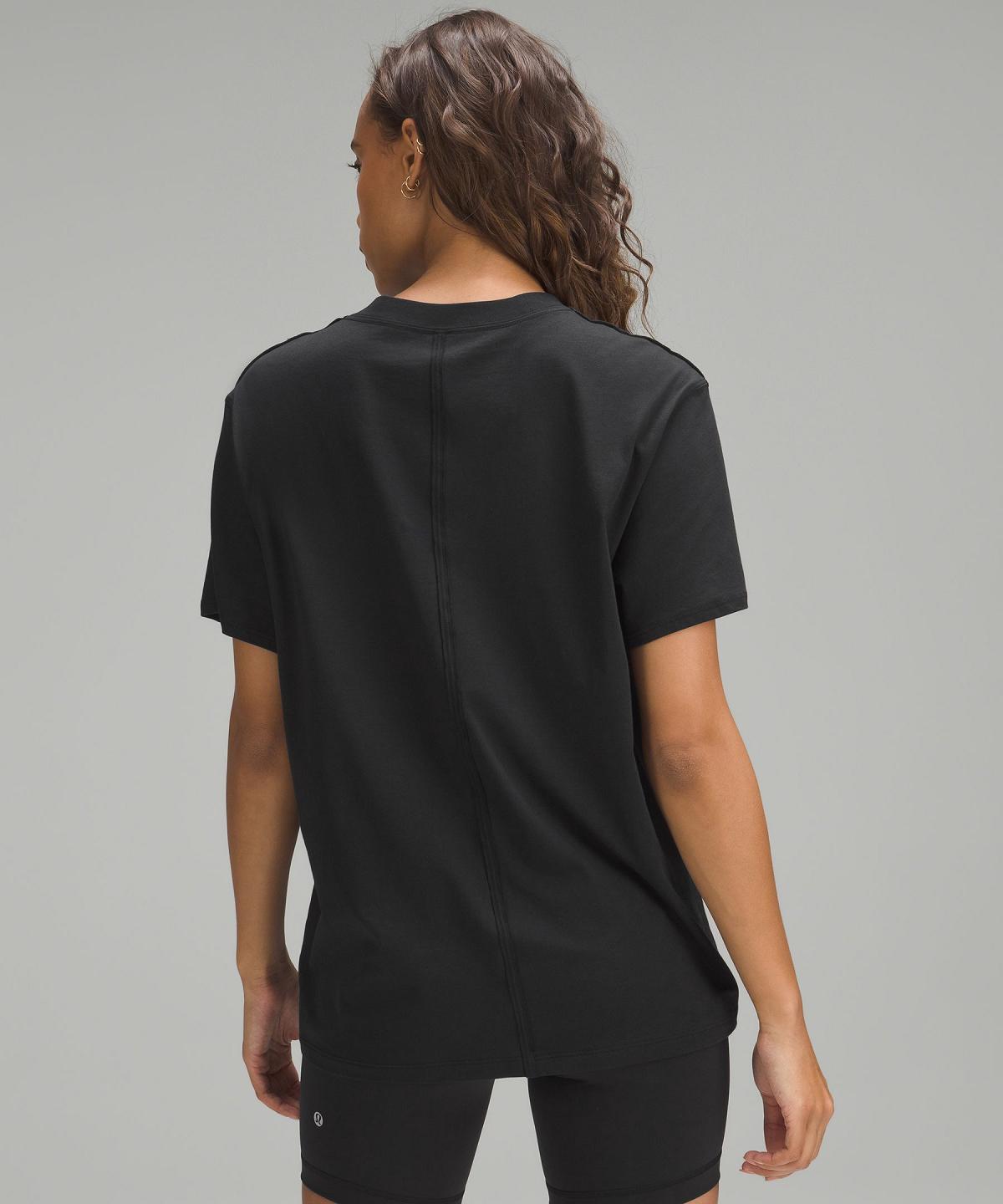 Lululemon All Yours Short-Sleeve T-Shirt Skjorte Dame Svarte | NO_LuLu85158