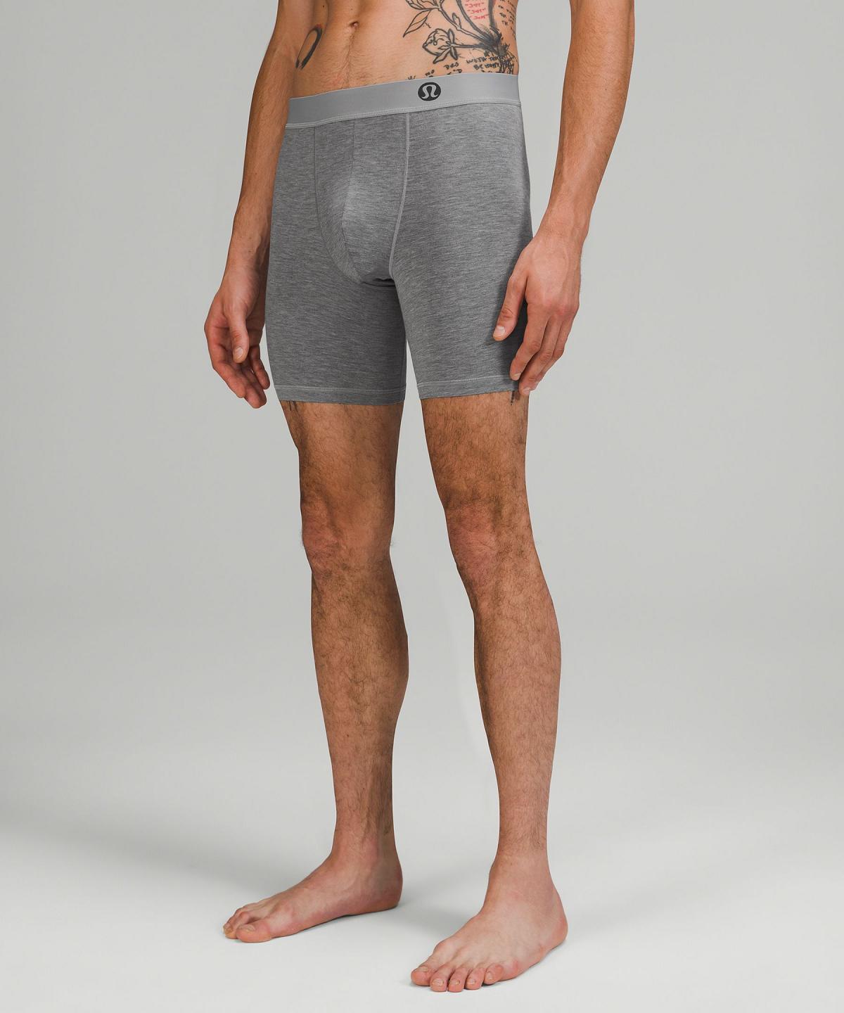 Lululemon Always In Motion Long Boxer 7" 3 Pack Undertøy Herre Svarte Grå Marineblå | NO_LuLu59066