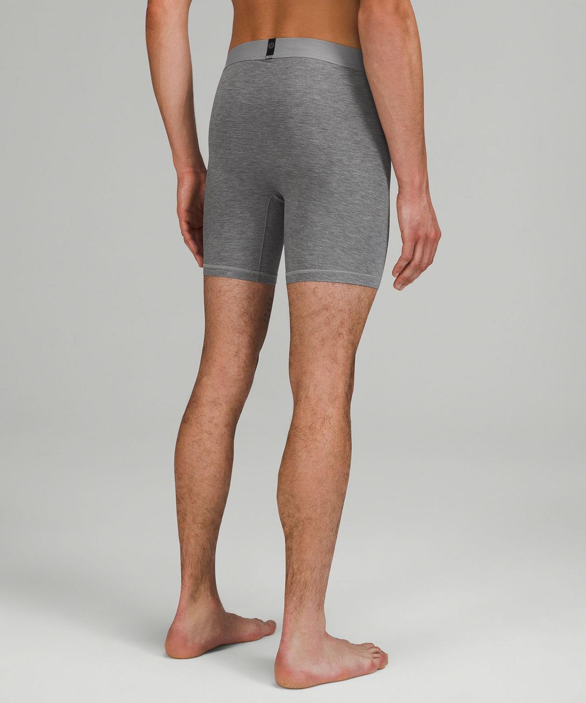 Lululemon Always In Motion Long Boxer 7" 3 Pack Undertøy Herre Svarte Grå Marineblå | NO_LuLu59066