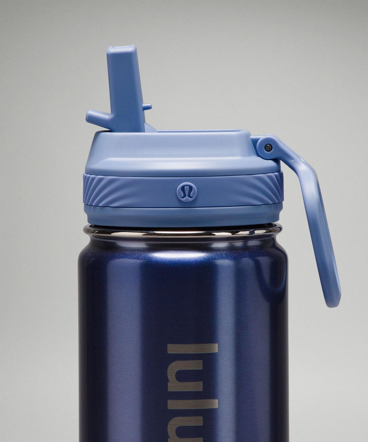 Lululemon Back to Life Sport Bottle 18oz Straw Lid Vannflasker Dame Blå Beige | NO_LuLu82061