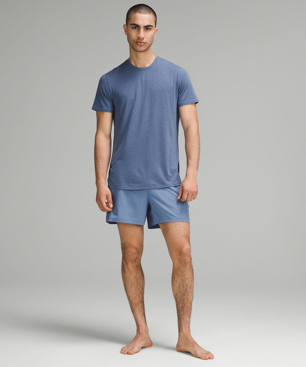 Lululemon Balancer Short-Sleeve T-skjorte Herre Blå | NO_LuLu53736