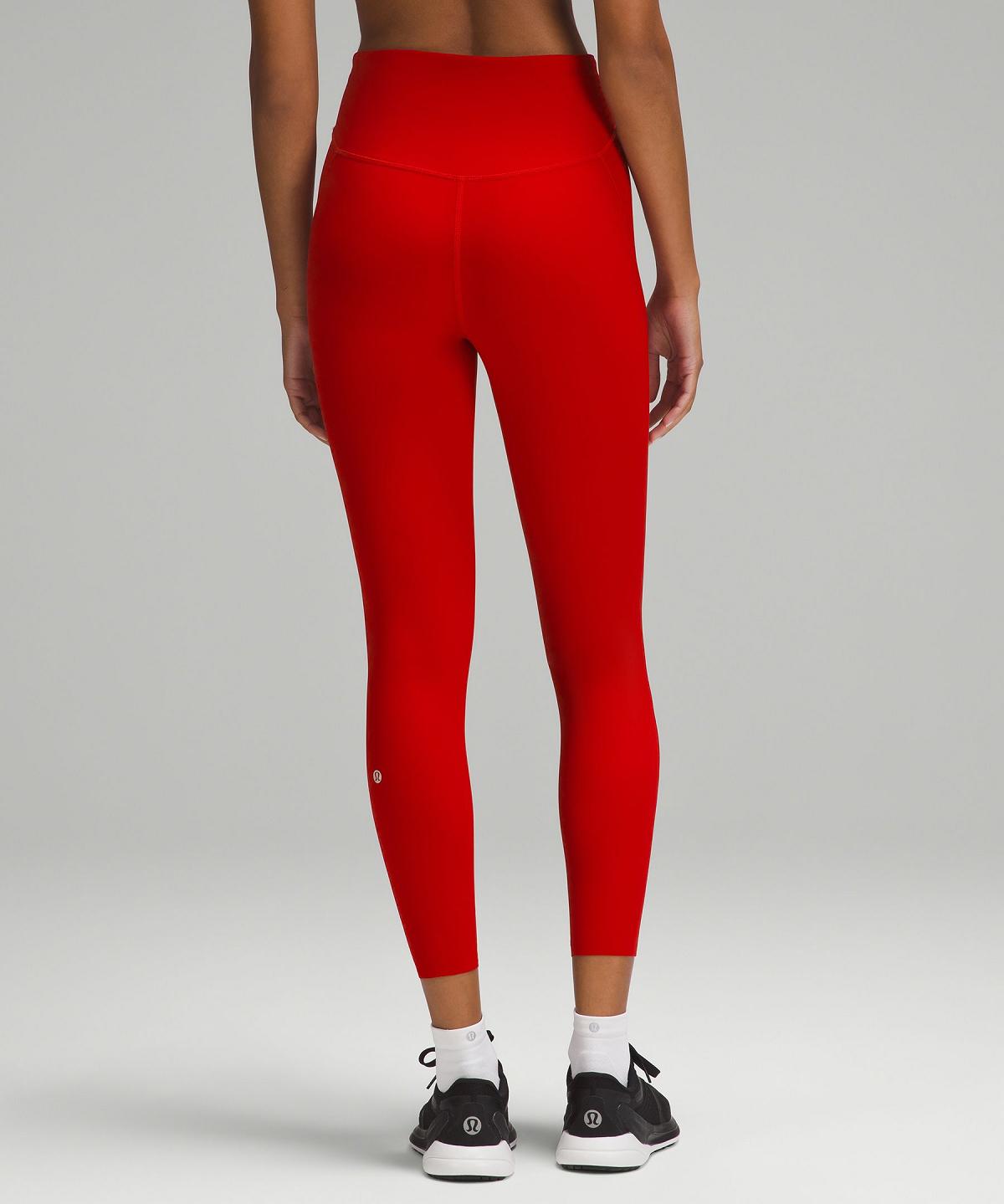 Lululemon Base Pace High-Rise Tight 25" Leggings Dame Mørke Rød | NO_LuLu23867