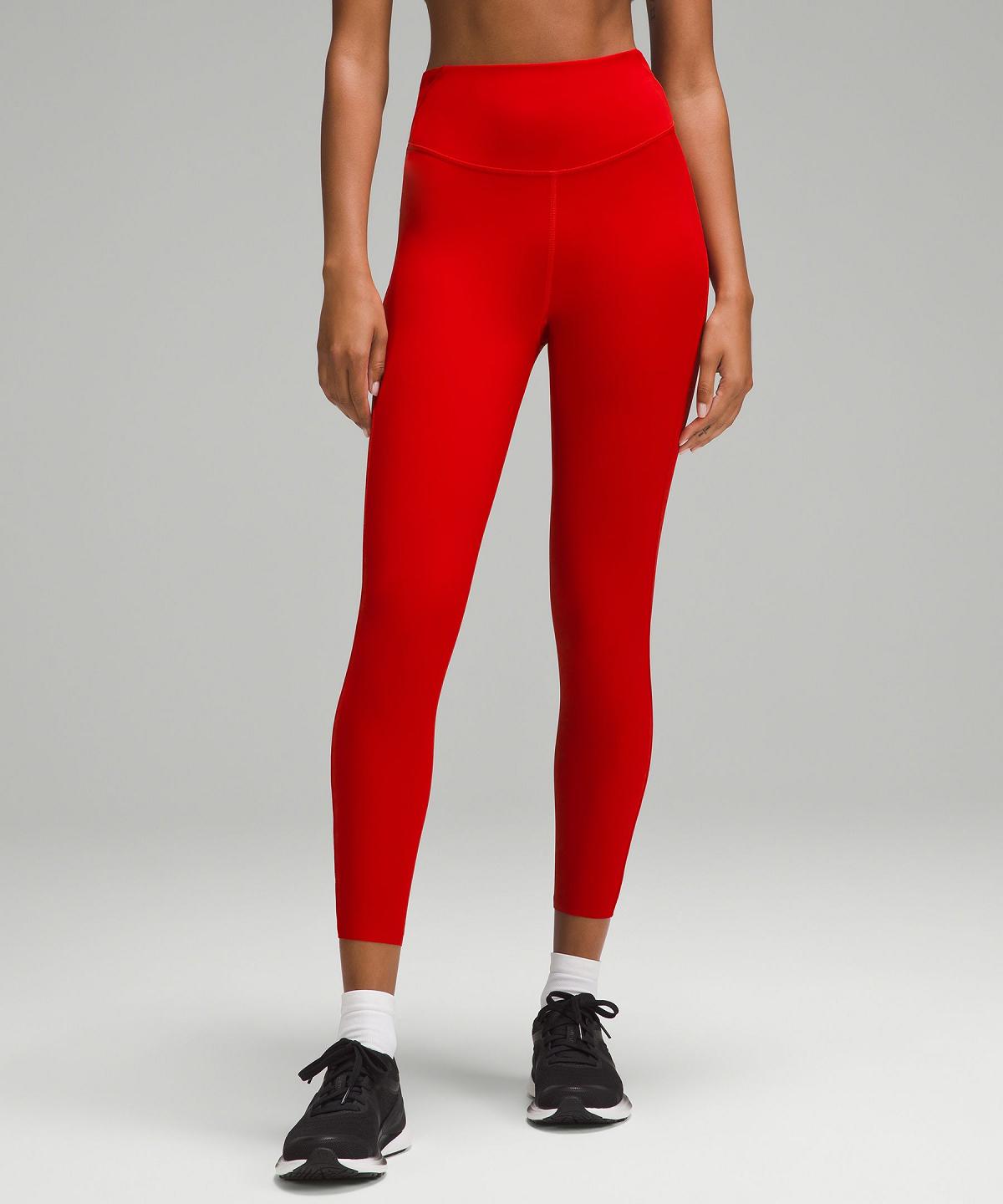 Lululemon Base Pace High-Rise Tight 25" Bukse Dame Mørke Rød | NO_LuLu91508