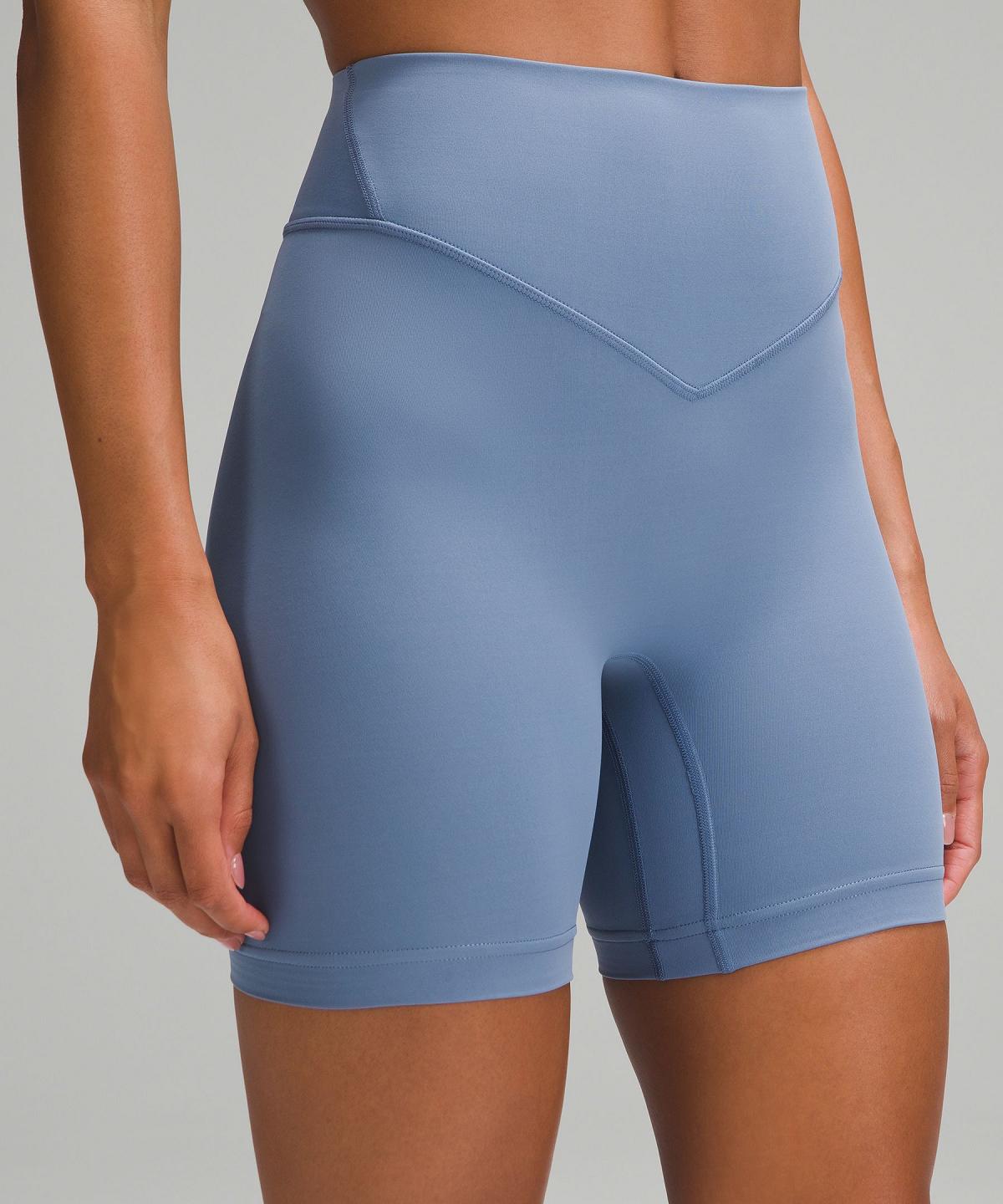 Lululemon Breezethrough High-Rise 6" Shorts Dame Blå | NO_LuLu36857