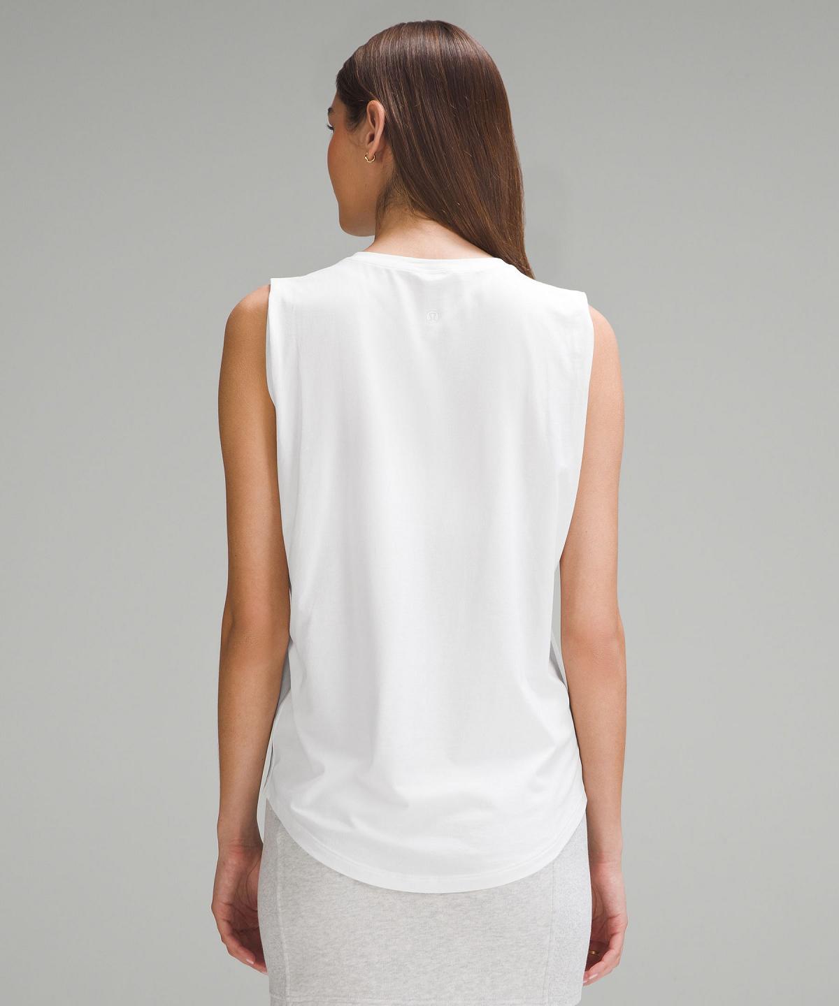 Lululemon Brunswick Muscle Tank Top Dame Hvite | NO_LuLu92620