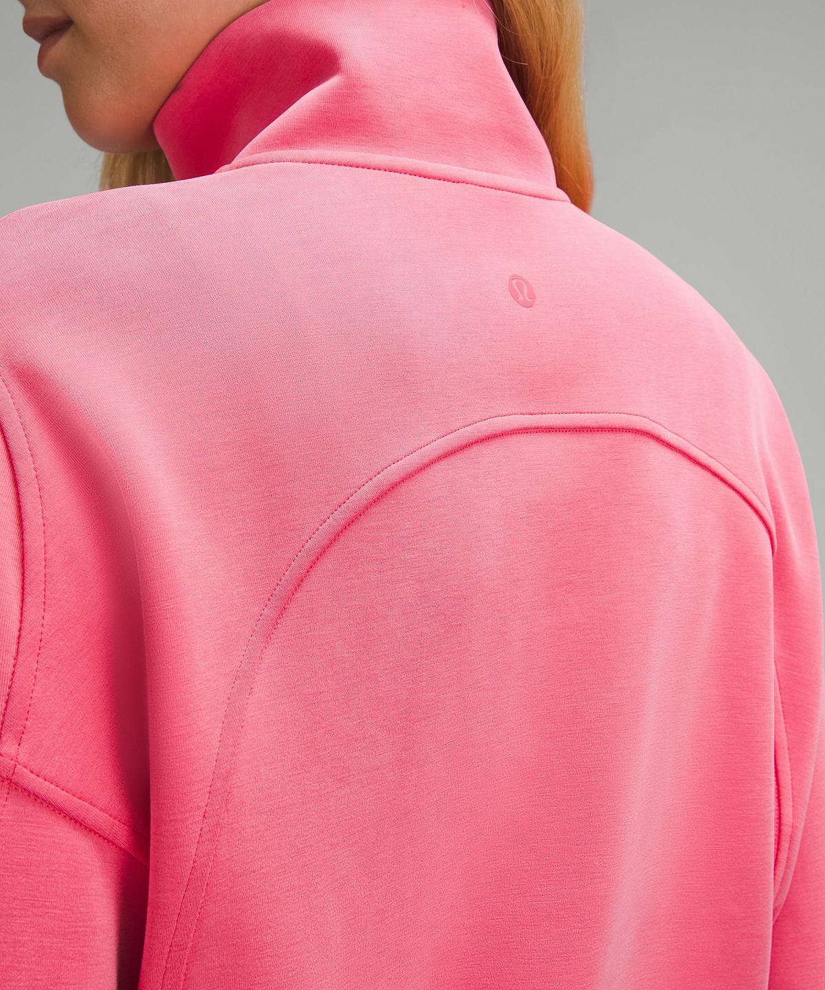 Lululemon Brushed Softstreme Half Zip Gensere Og Gensere Dame Rosa | NO_LuLu45046