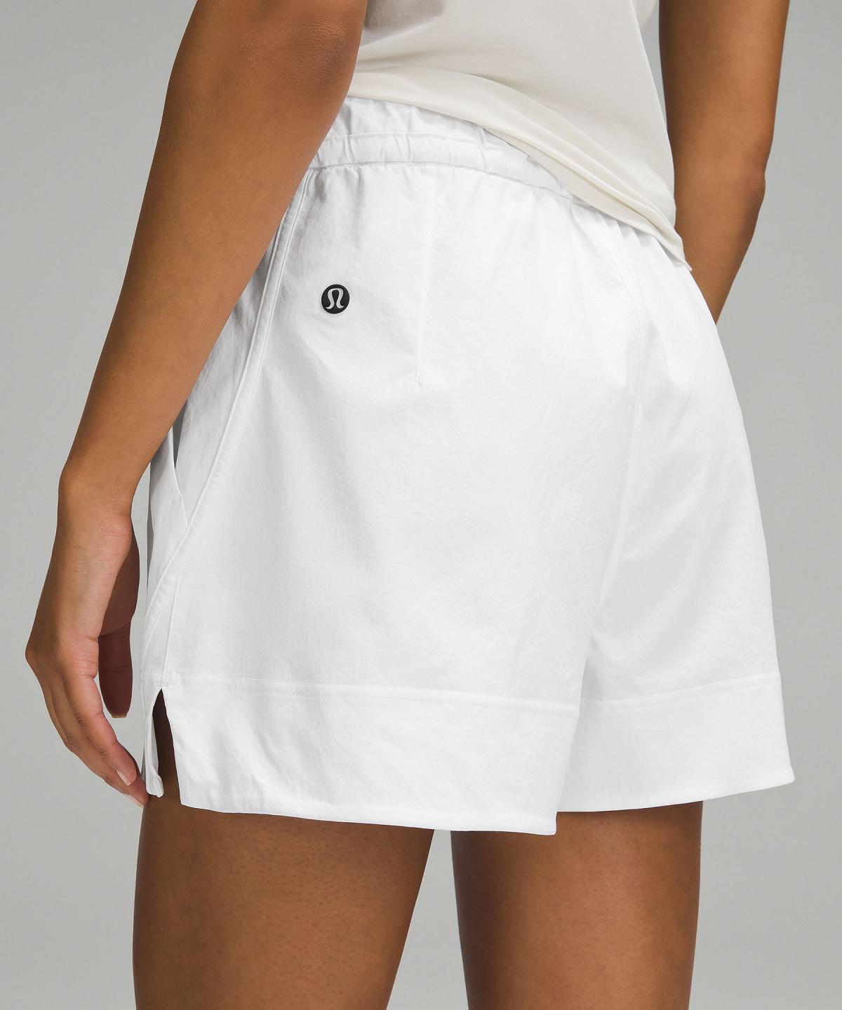 Lululemon Cinchable Waist High-Rise Woven 3.5" Shorts Dame Hvite | NO_LuLu15753