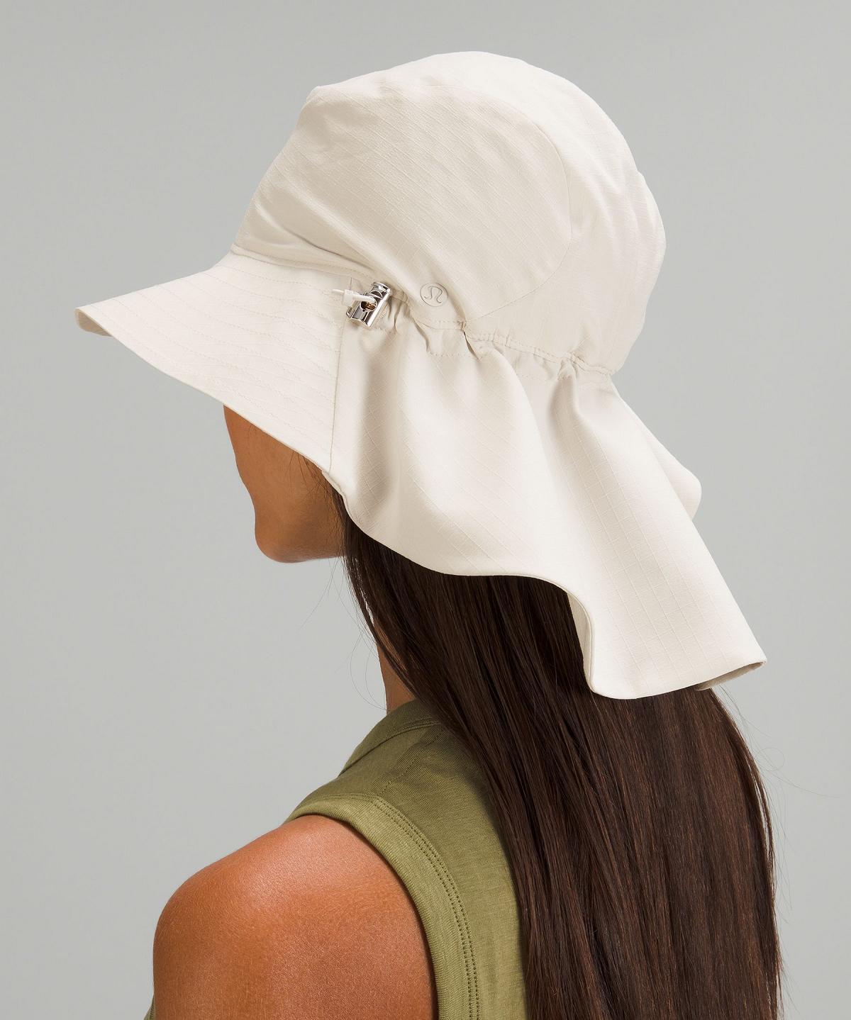 Lululemon Cinchable Wide Brim Hatt Dame Hvite | NO_LuLu86584