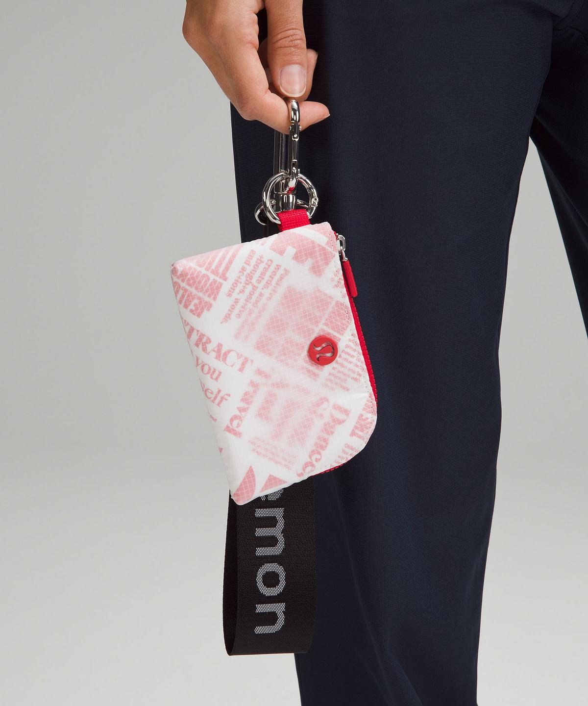 Lululemon Clippable Card Pouch Lommebøker Og Lommer Bag Hvite Rød | NO_LuLu25837