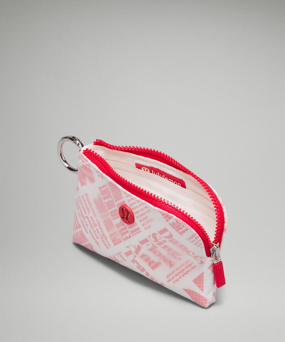 Lululemon Clippable Card Pouch Lommebøker Og Lommer Bag Hvite Rød | NO_LuLu25837