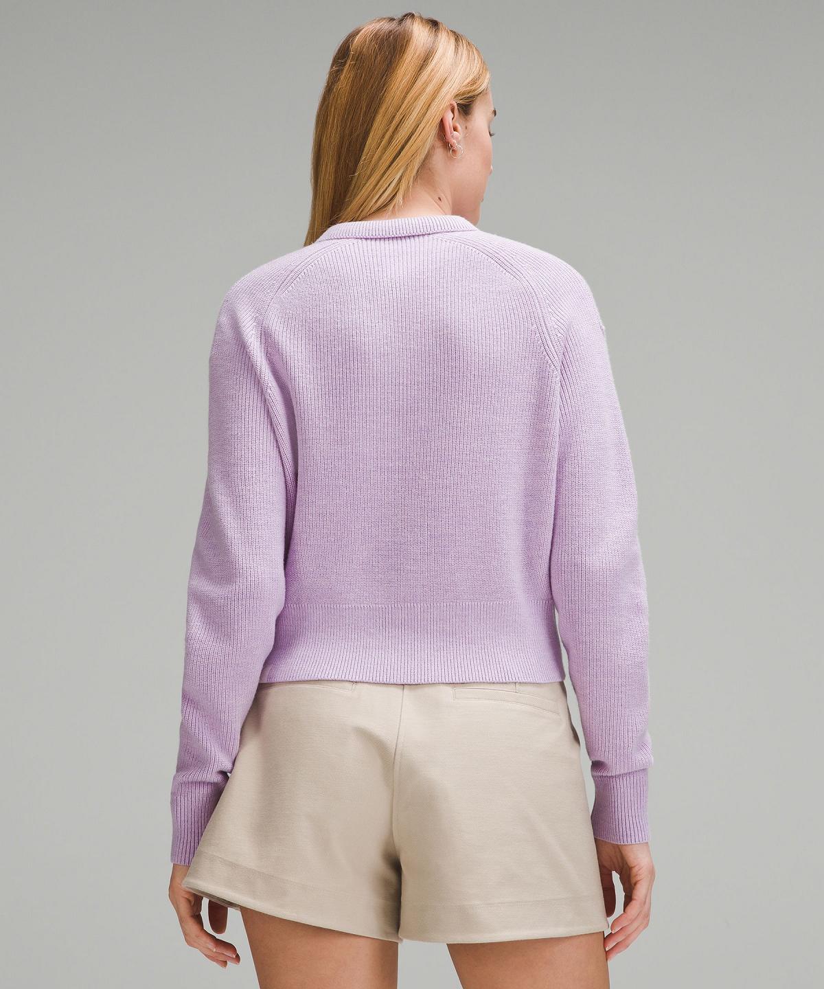 Lululemon Collared Merino Wool-Blend Sweater Gensere Og Gensere Dame Lilla | NO_LuLu68522