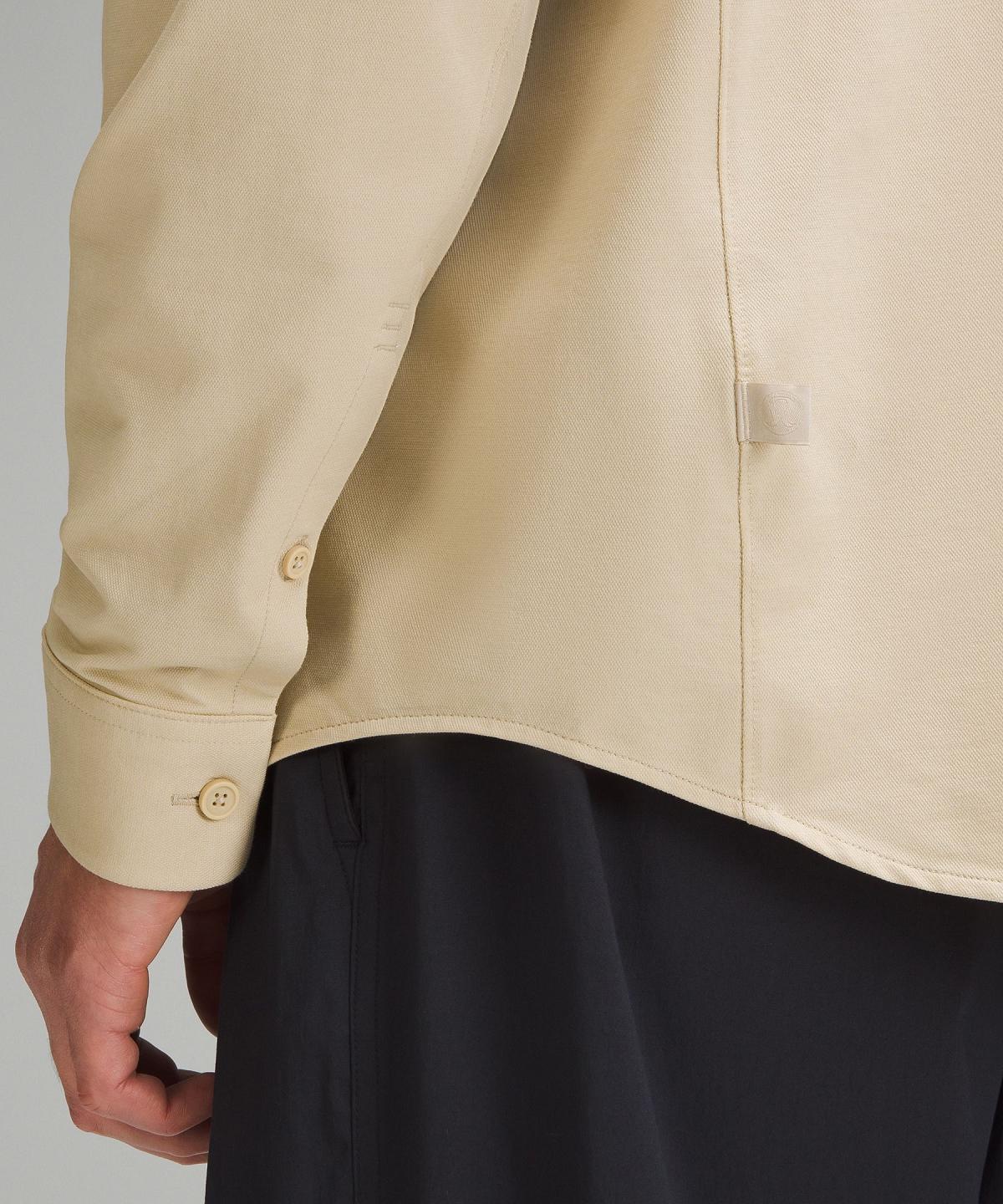 Lululemon Commission Long-Sleeve Skjorter Med Knapper Herre Beige | NO_LuLu59246