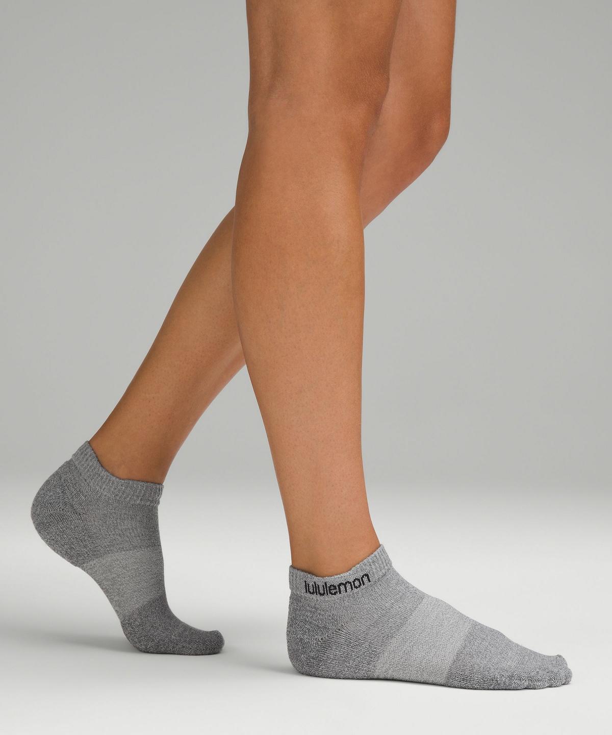 Lululemon Daily Stride Comfort Low-Ankle Sokker Dame Hvite Grå Svarte | NO_LuLu95173