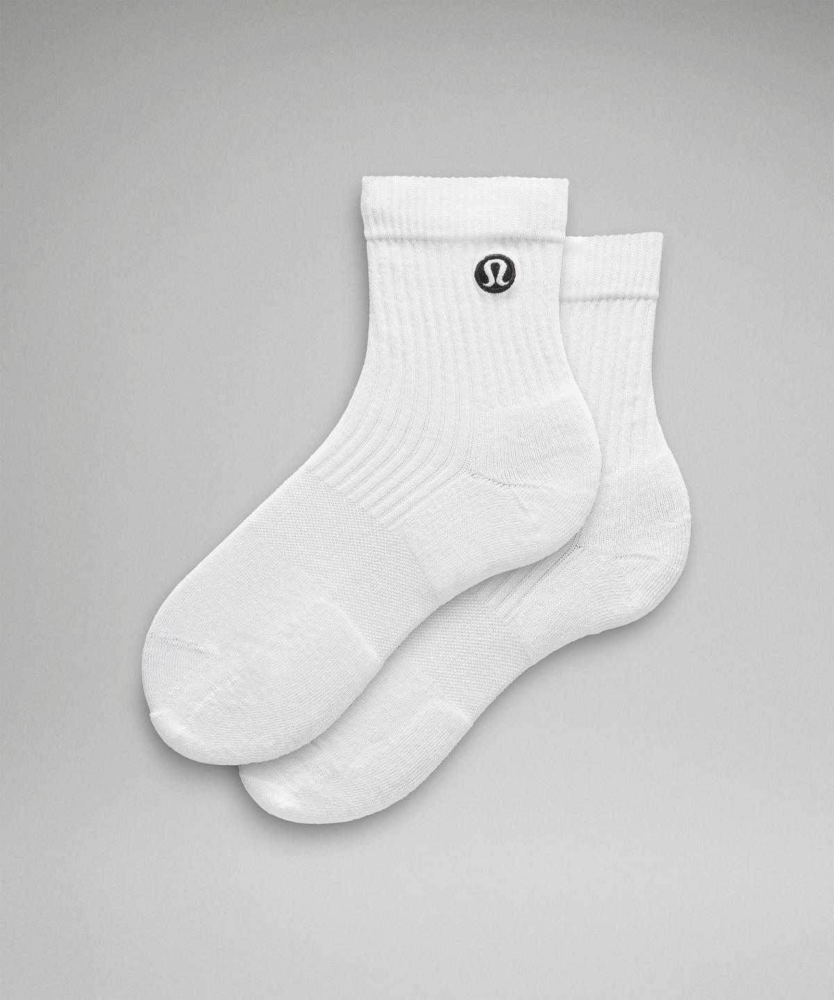 Lululemon Daily Stride Quarter Sokker Dame Hvite | NO_LuLu69441