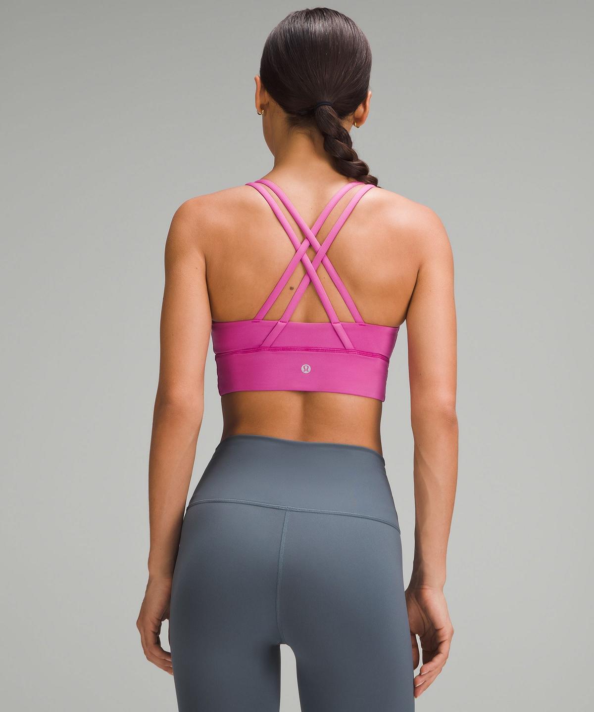 Lululemon Energy Longline Sports BH Dame Rosa | NO_LuLu84978