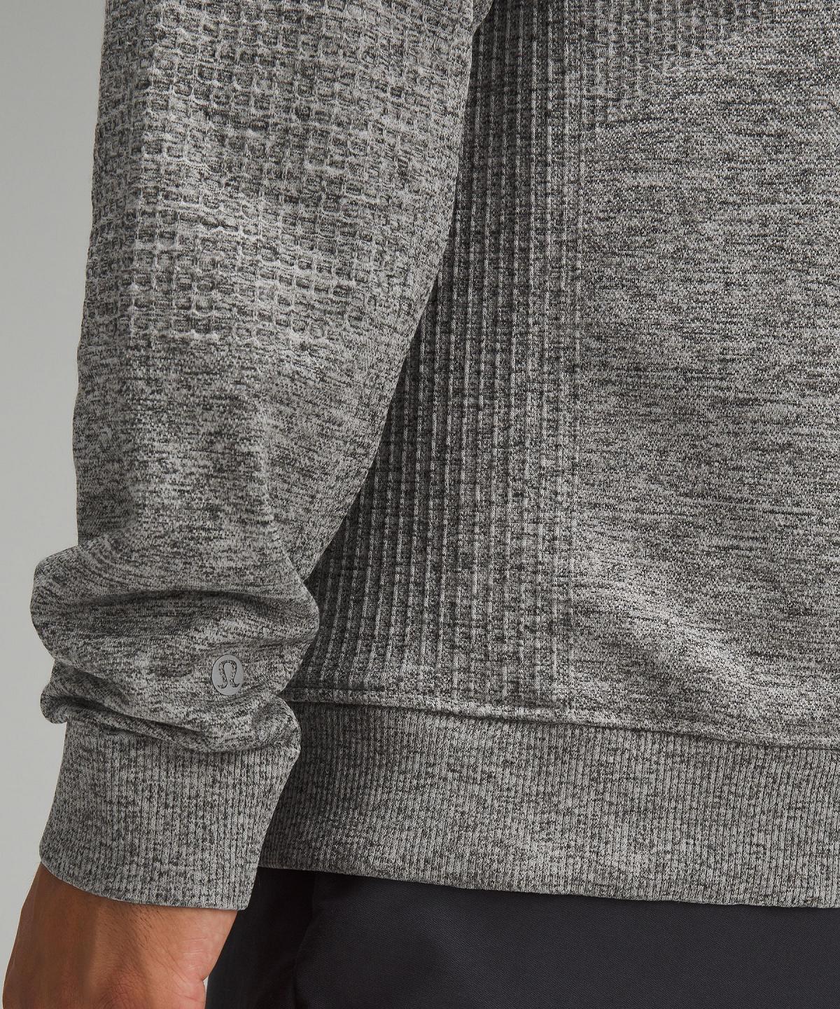 Lululemon Engineered Warmth Long-Sleeve Crew Gensere Og Gensere Herre Grå Svarte | NO_LuLu83644