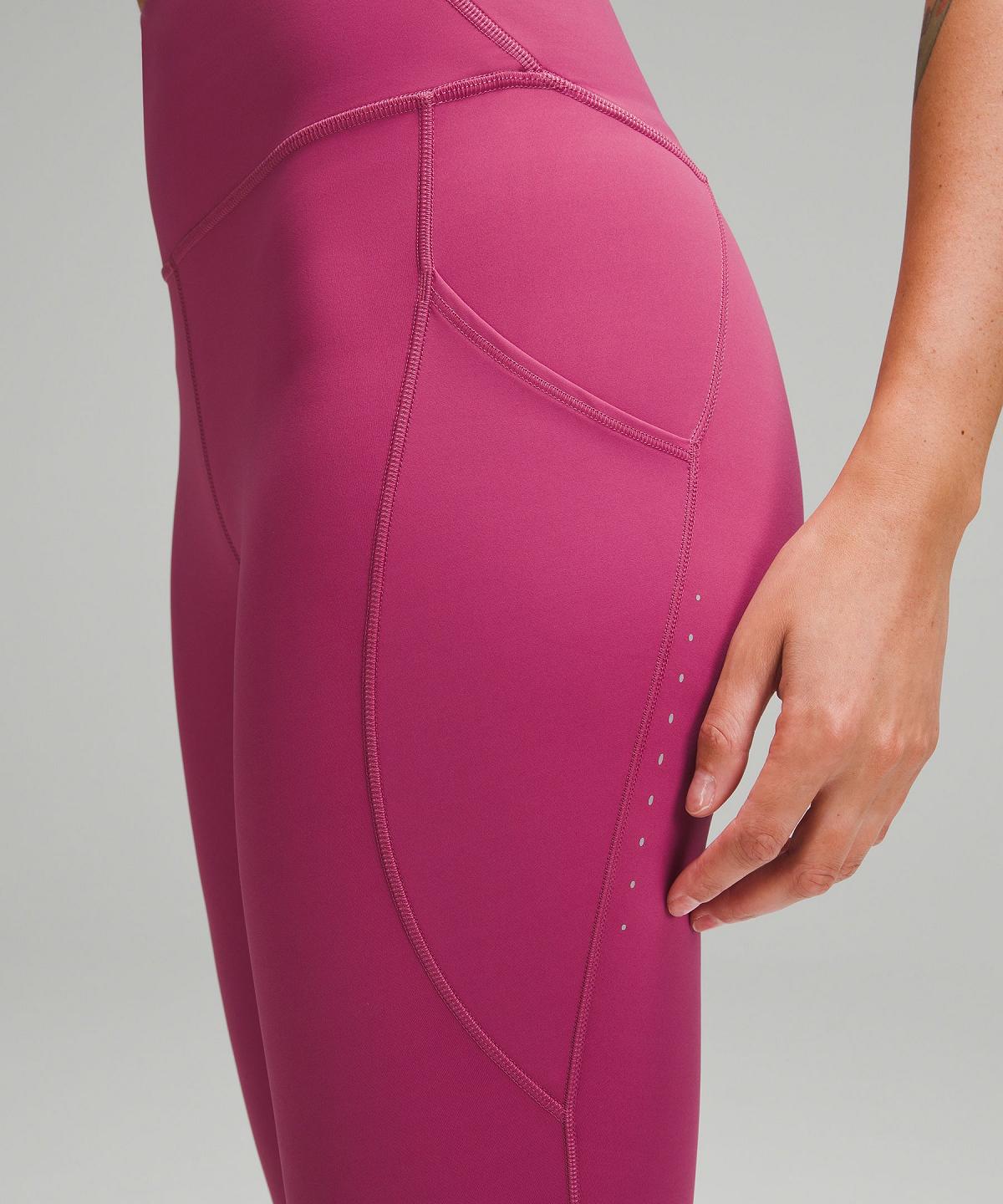 Lululemon Fast and Free High-Rise Tight 25” Pockets Leggings Dame Lilla | NO_LuLu20441