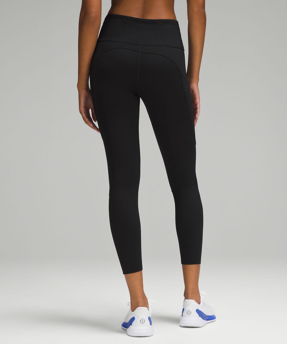 Lululemon Fast and Free High-Rise Tight 25" Leggings Dame Svarte | NO_LuLu41577