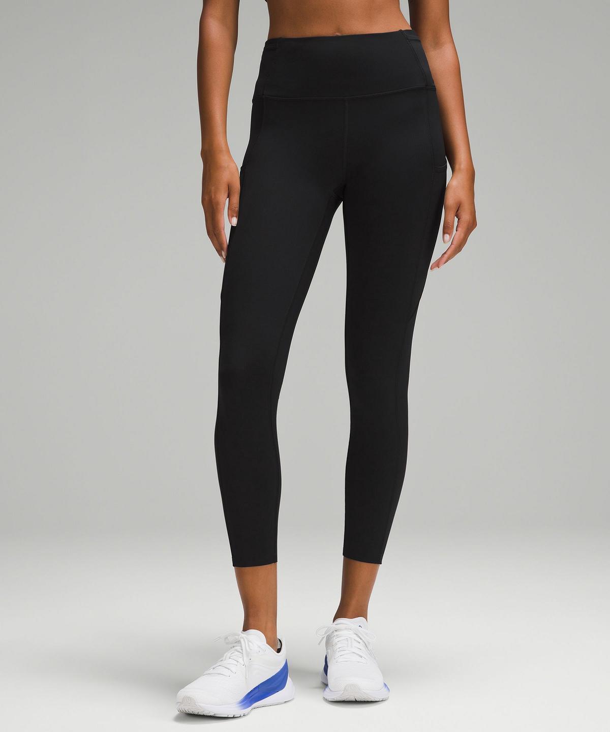 Lululemon Fast and Free High-Rise Tight 25" Leggings Dame Svarte | NO_LuLu41577