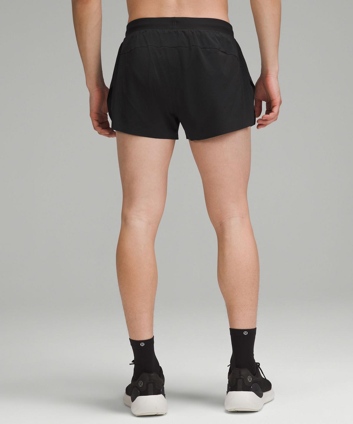 Lululemon Fast and Free Reflective 3" Shorts Herre Svarte | NO_LuLu28236