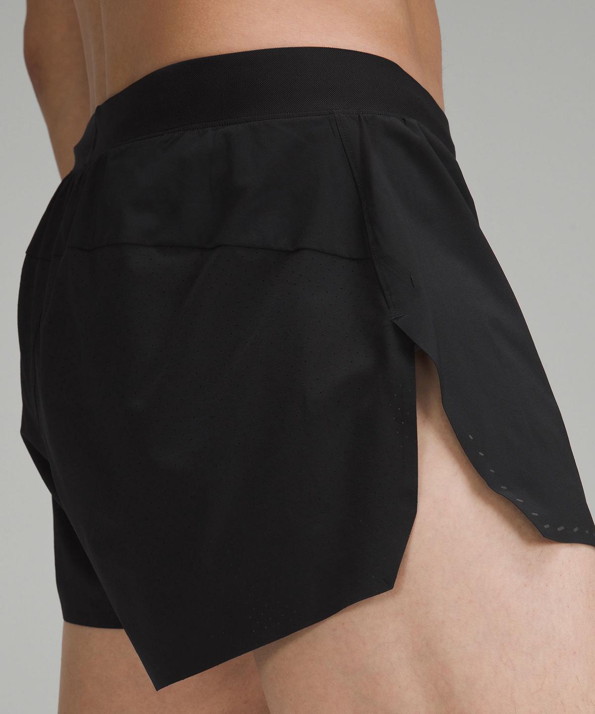 Lululemon Fast and Free Reflective 3" Shorts Herre Svarte | NO_LuLu28236