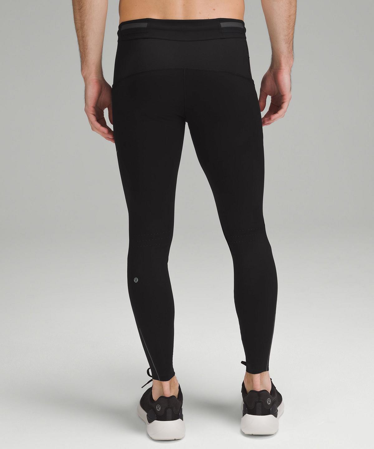 Lululemon Fast and Free Tight 28" Bukse Herre Svarte | NO_LuLu36116