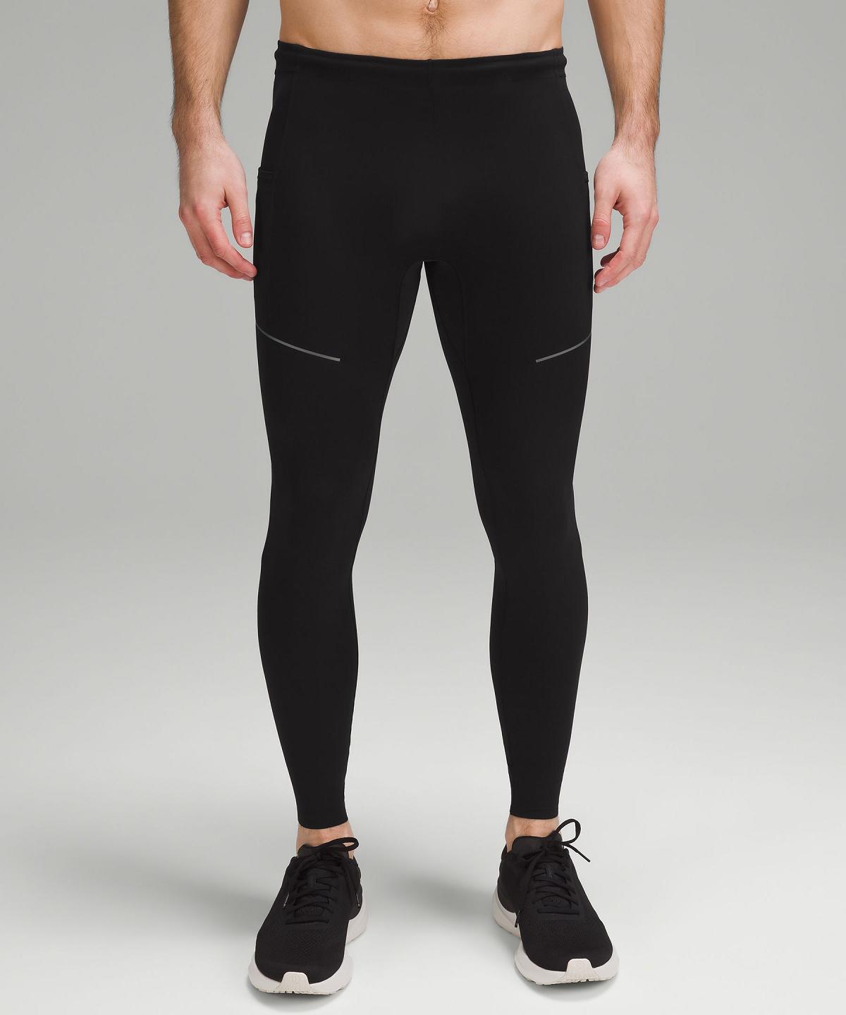 Lululemon Fast and Free Tight 28" Bukse Herre Svarte | NO_LuLu36116