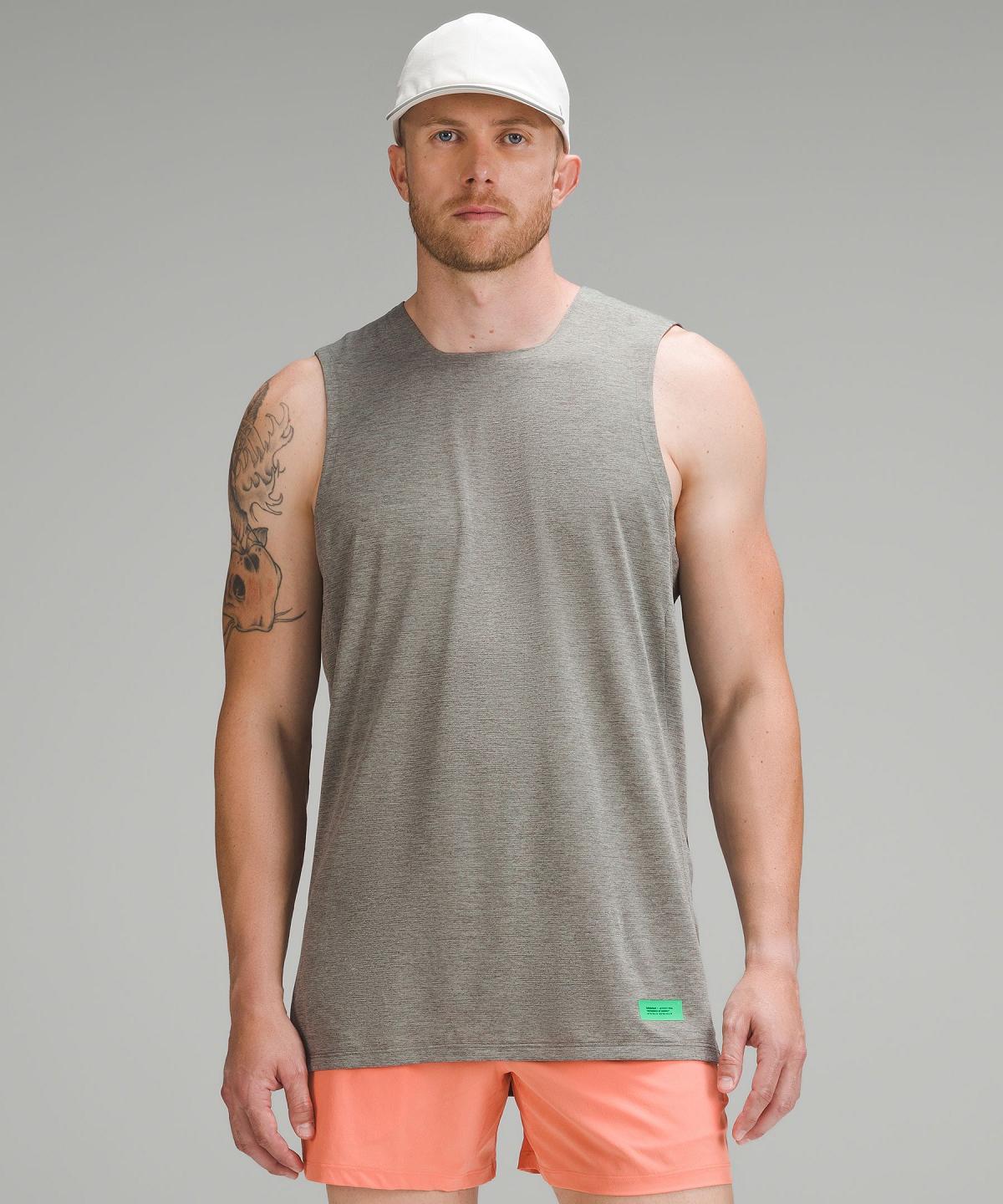 Lululemon Fast and Free Trail Running Tank Top Skjorte Herre Grå | NO_LuLu48789