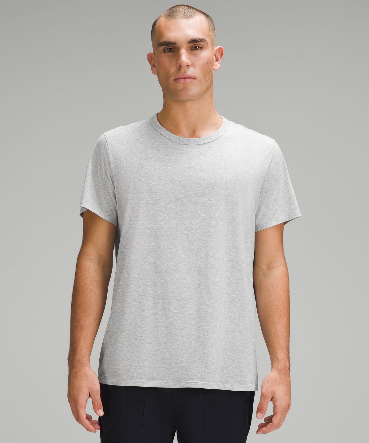 Lululemon Fundamental T-skjorte Herre Sølv | NO_LuLu68008