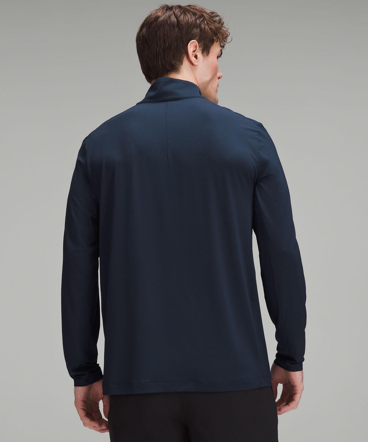 Lululemon Golf Half Zip Langermet Skjorte Herre Marineblå | NO_LuLu41299