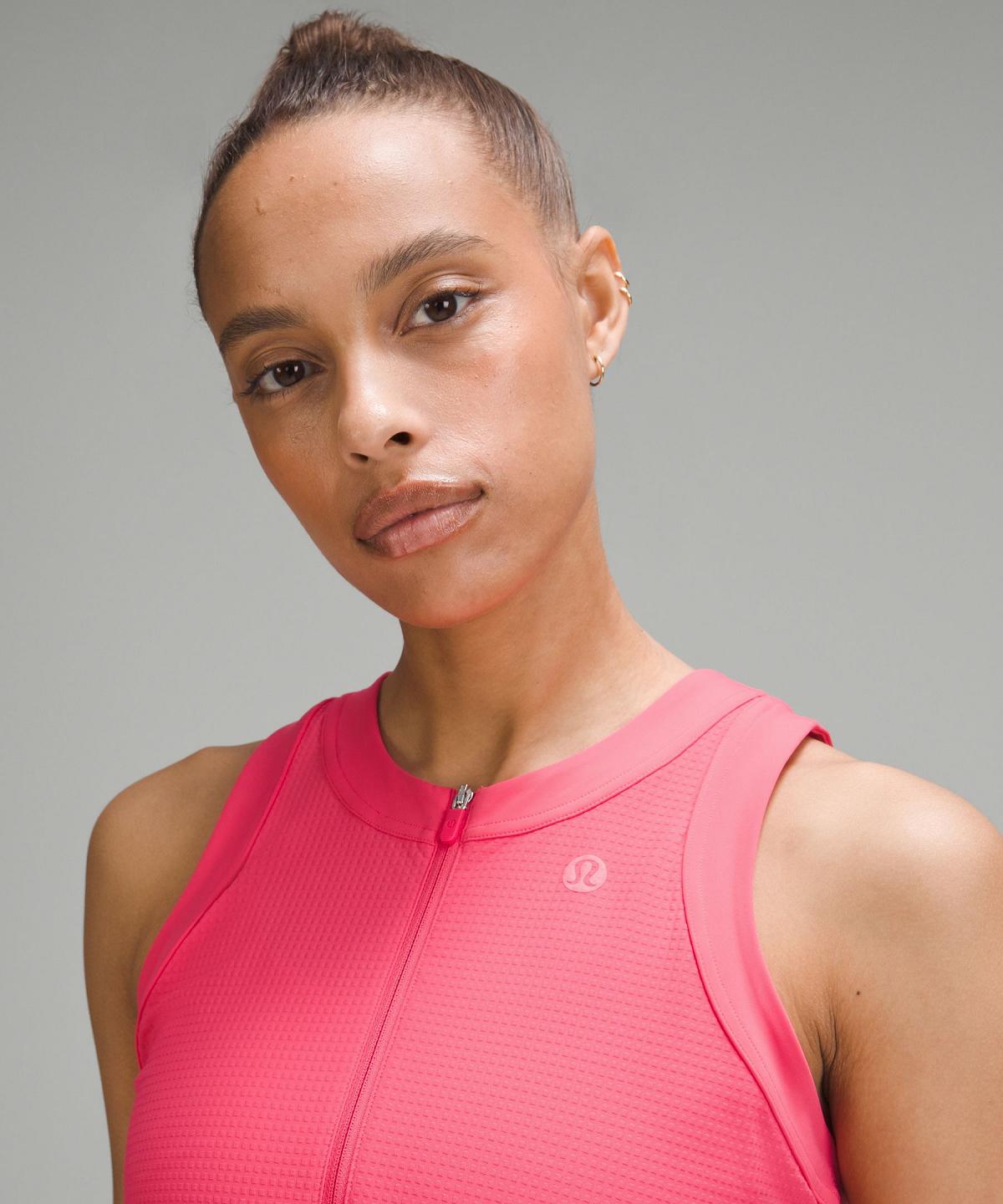 Lululemon Grid-Texture Sleeveless Tennis Kjole Dame Rosa | NO_LuLu53419