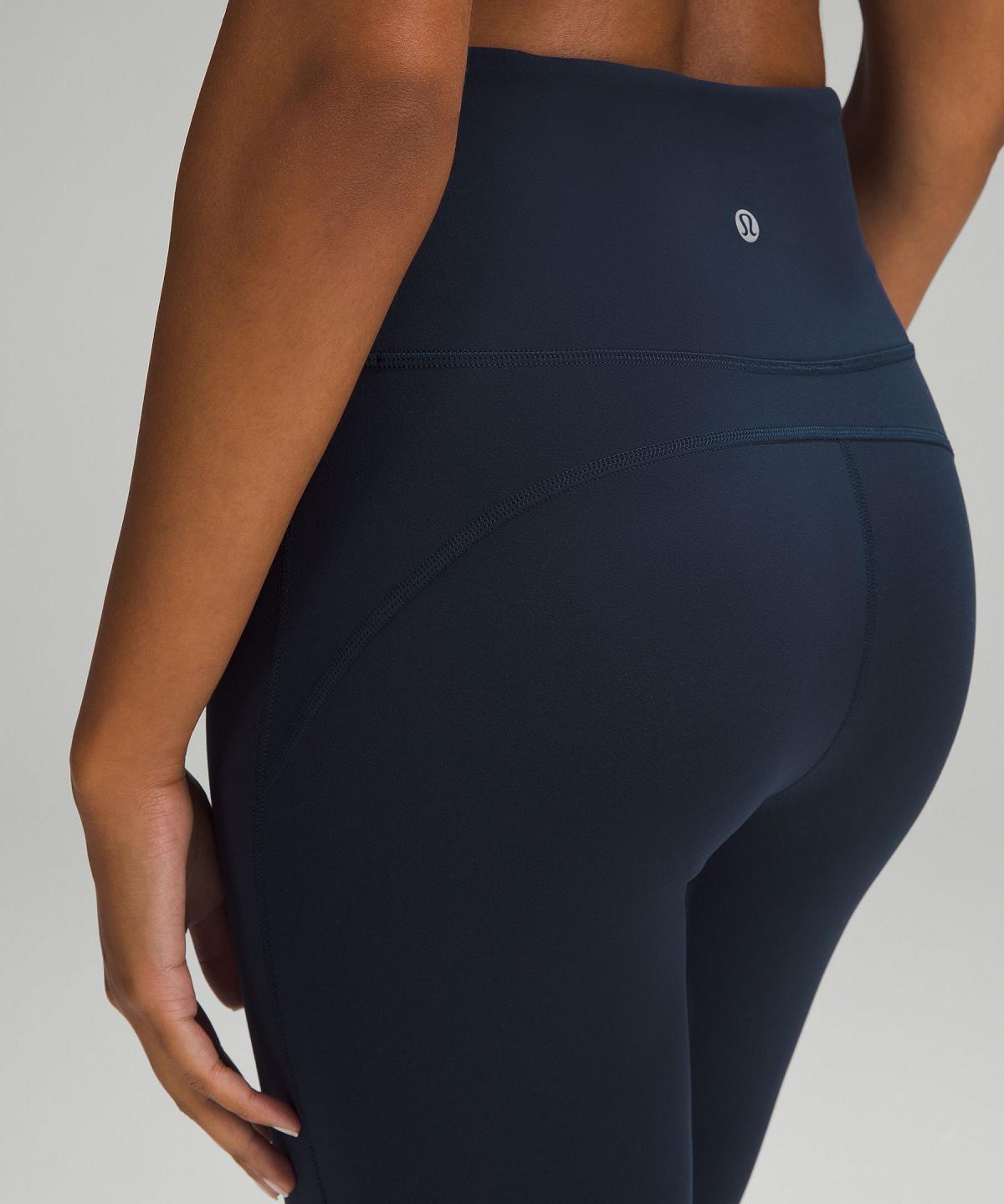 Lululemon Groove Super-High-Rise Crop 23" Leggings Dame Marineblå | NO_LuLu95966