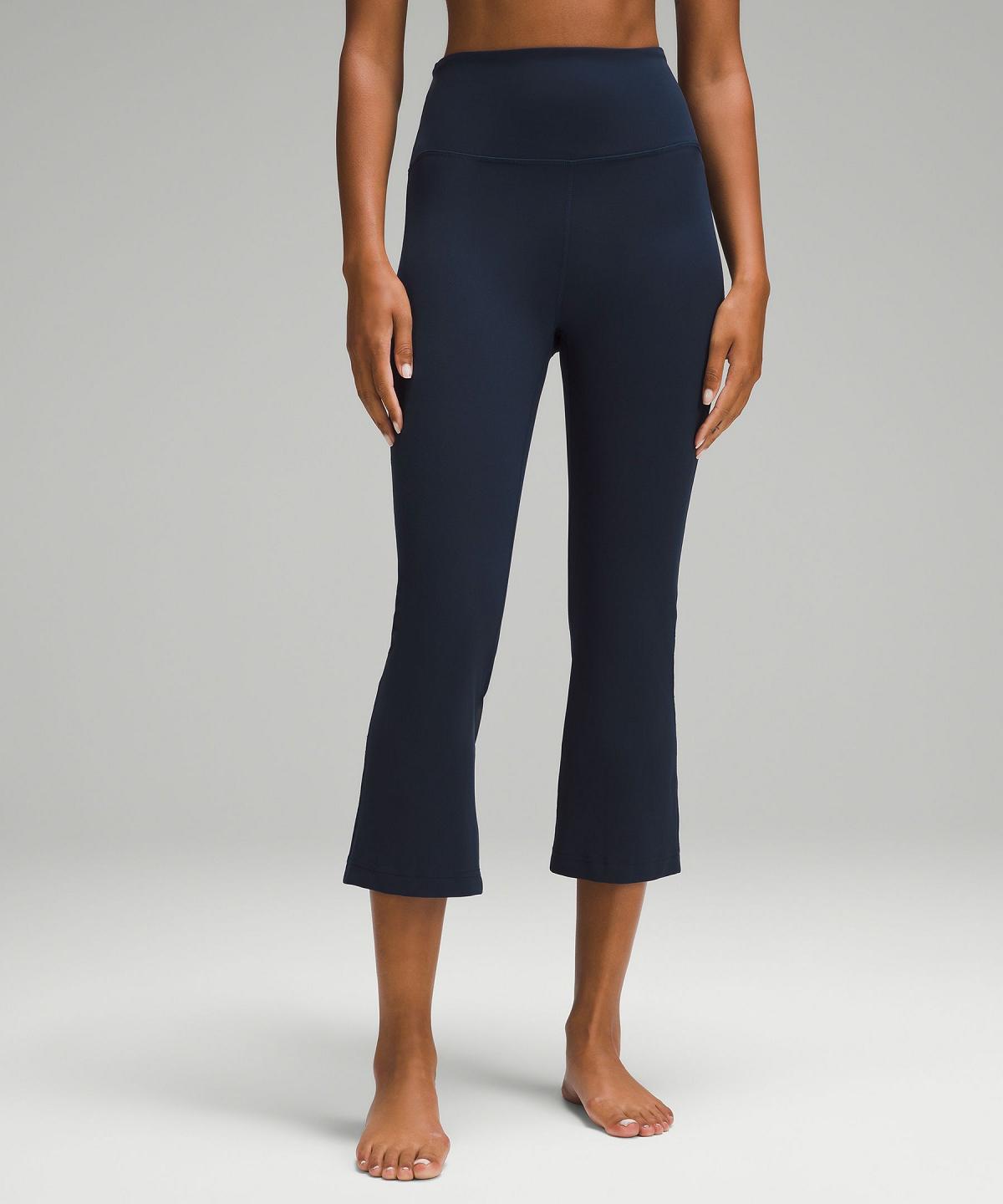 Lululemon Groove Super-High-Rise Crop 23" Leggings Dame Marineblå | NO_LuLu95966