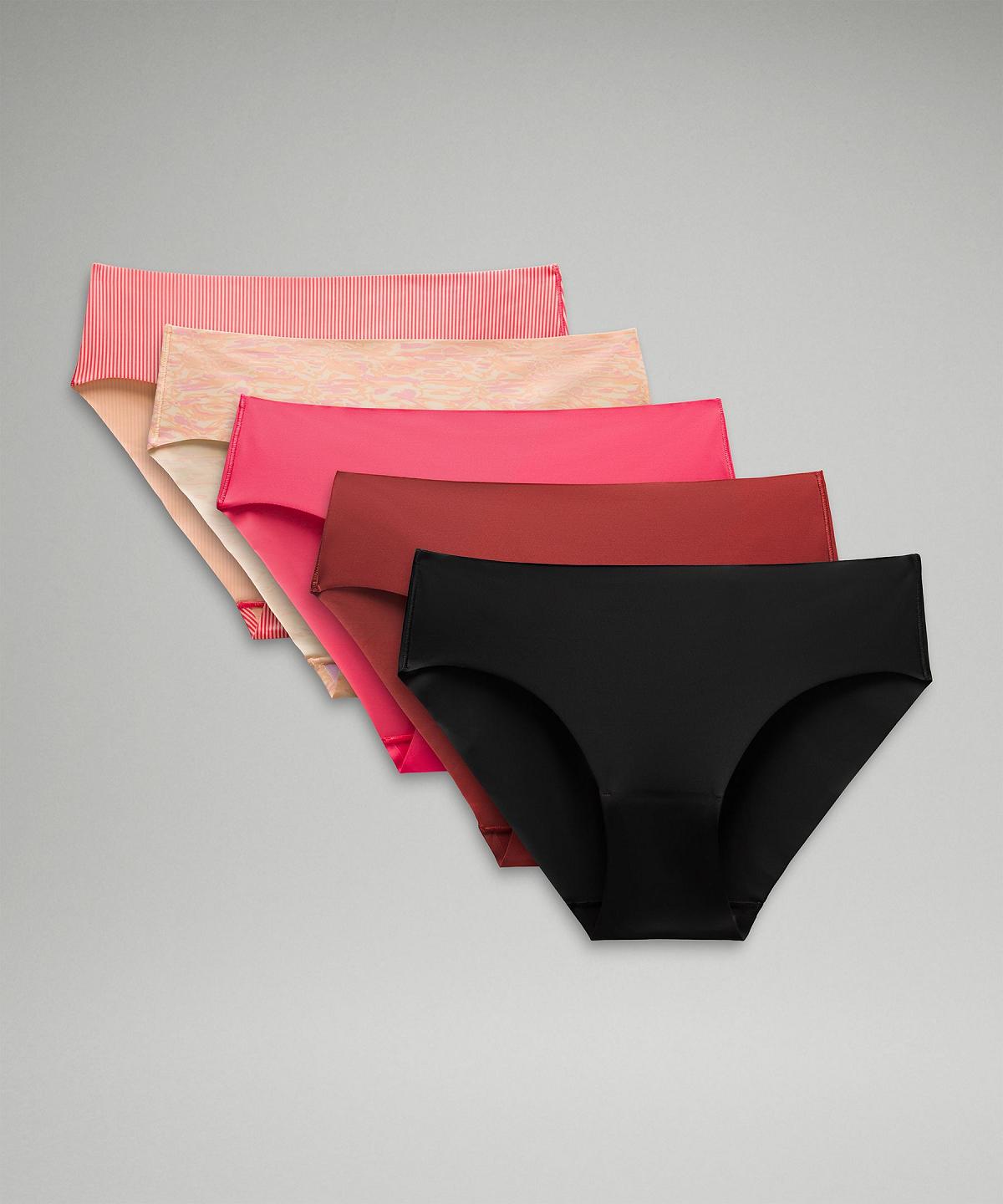 Lululemon InvisiWear Mid-Rise Bikini Undertøy Dame Korall Rosa Korall Brune Rosa Rød Svarte | NO_LuLu44251