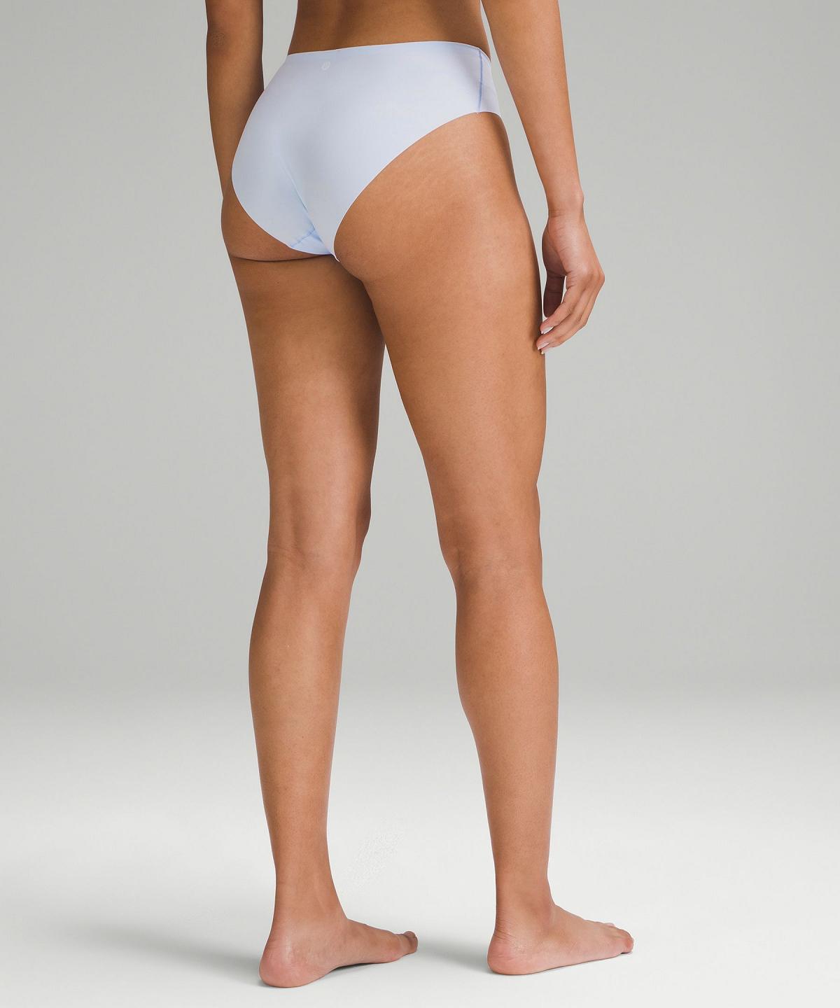 Lululemon InvisiWear Mid-Rise Bikini Undertøy Dame Hvite Svarte | NO_LuLu85160