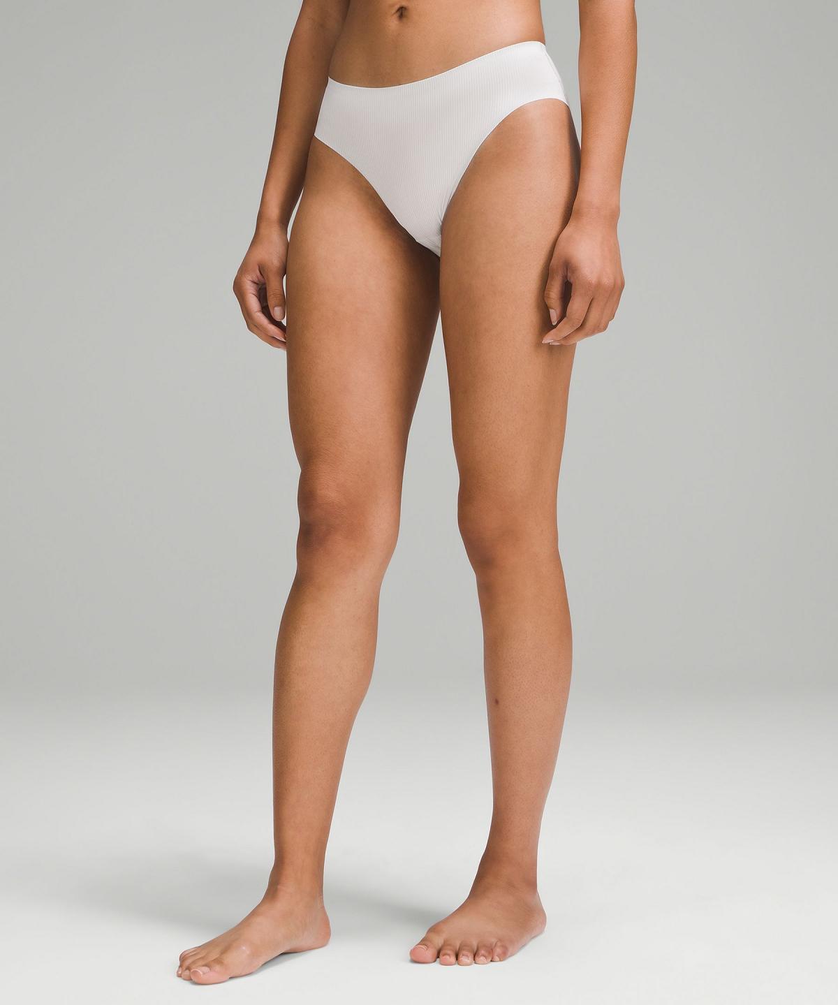 Lululemon InvisiWear Mid-Rise Bikini Undertøy Dame Beige Hvite Svarte | NO_LuLu24361