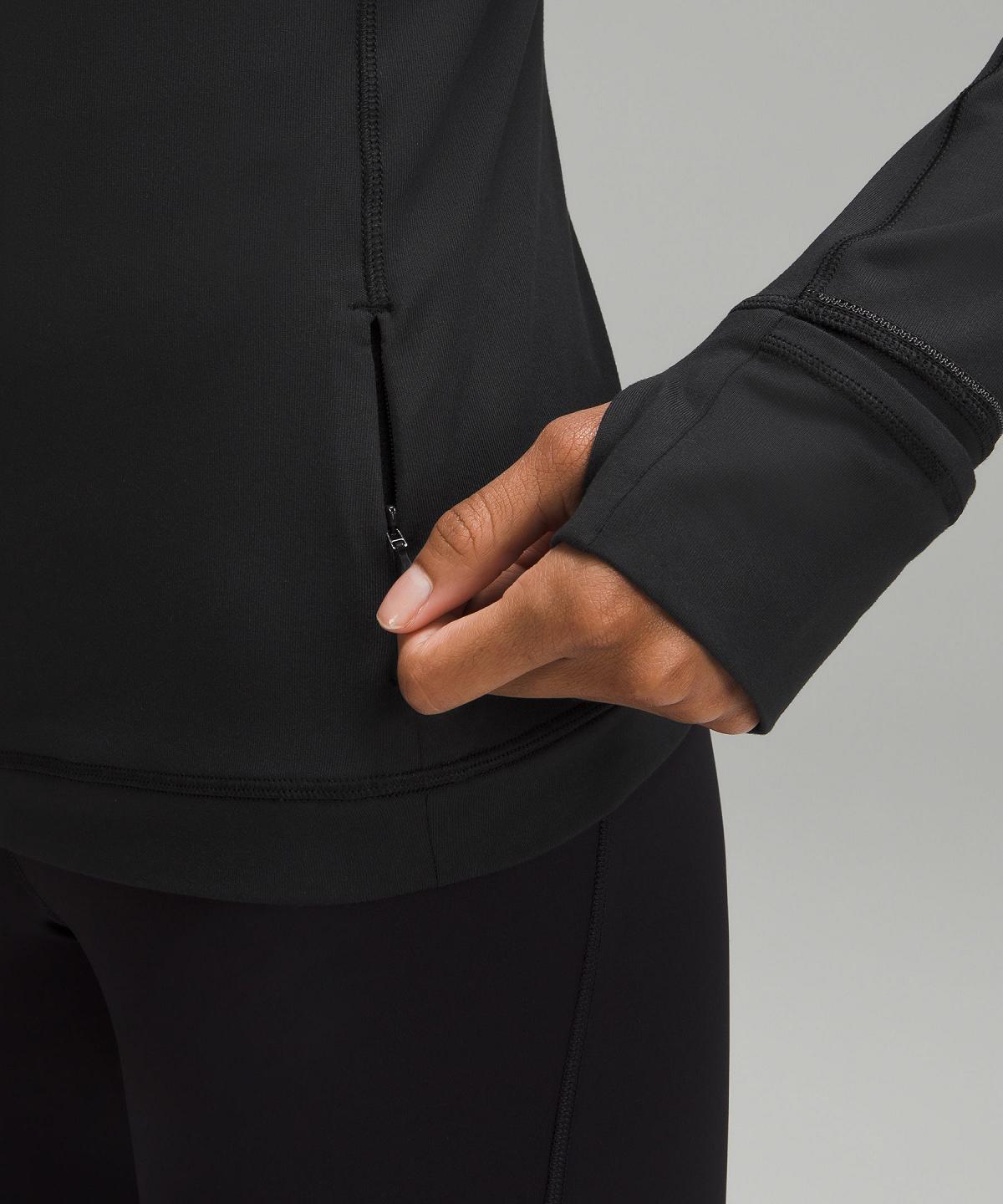 Lululemon It's Rulu Half Zip Skjorte Dame Svarte | NO_LuLu12516