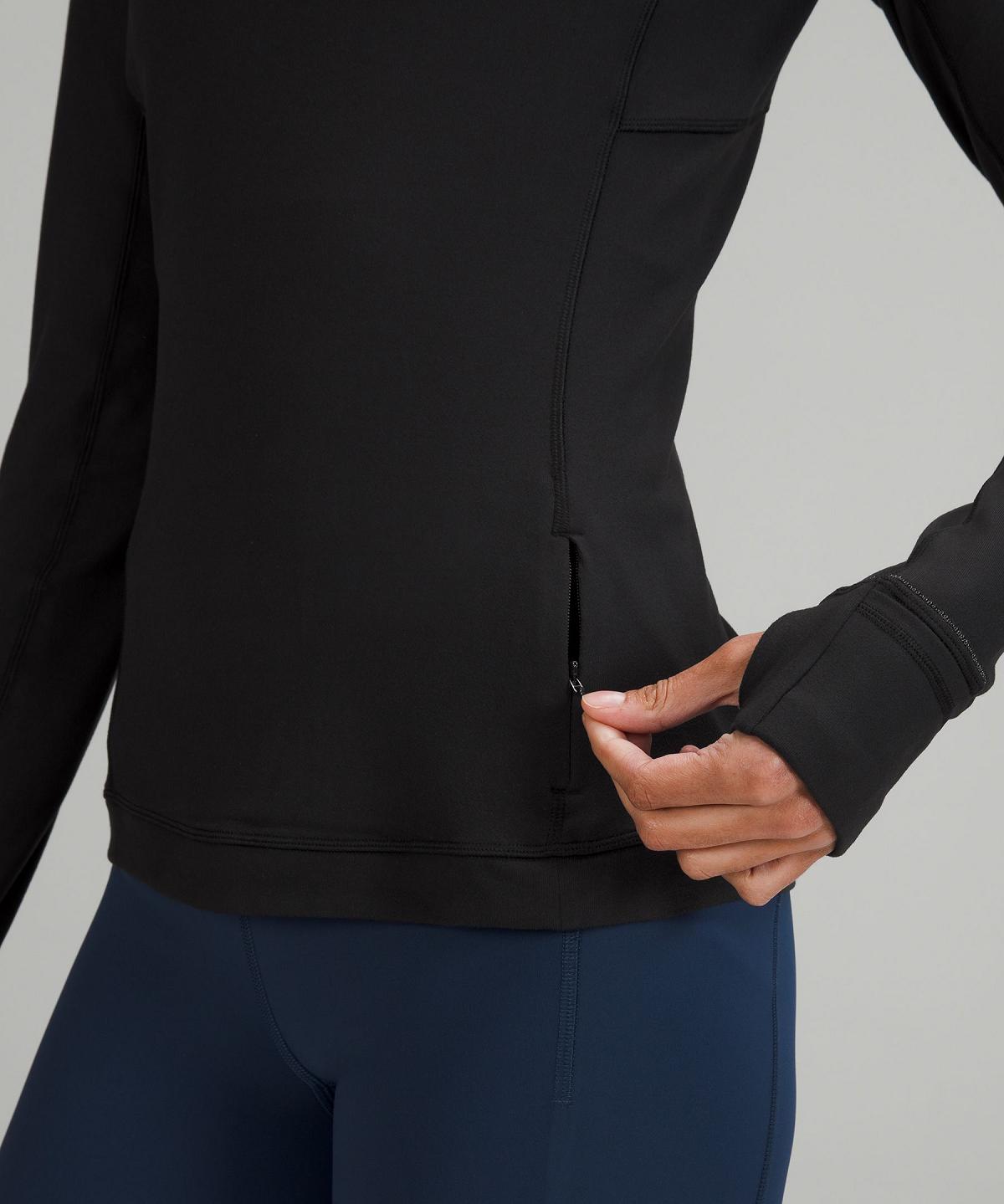 Lululemon It's Rulu Long-Sleeve Gensere Og Gensere Dame Svarte | NO_LuLu53401