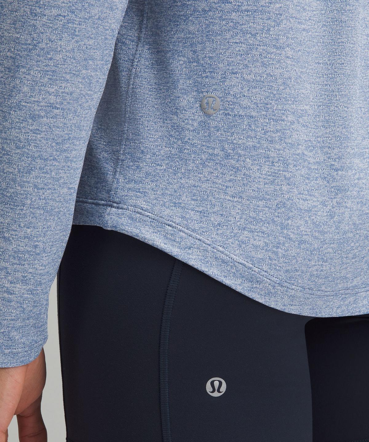 Lululemon License to Train Classic-Fit Langermet Skjorte Dame Blå | NO_LuLu60842