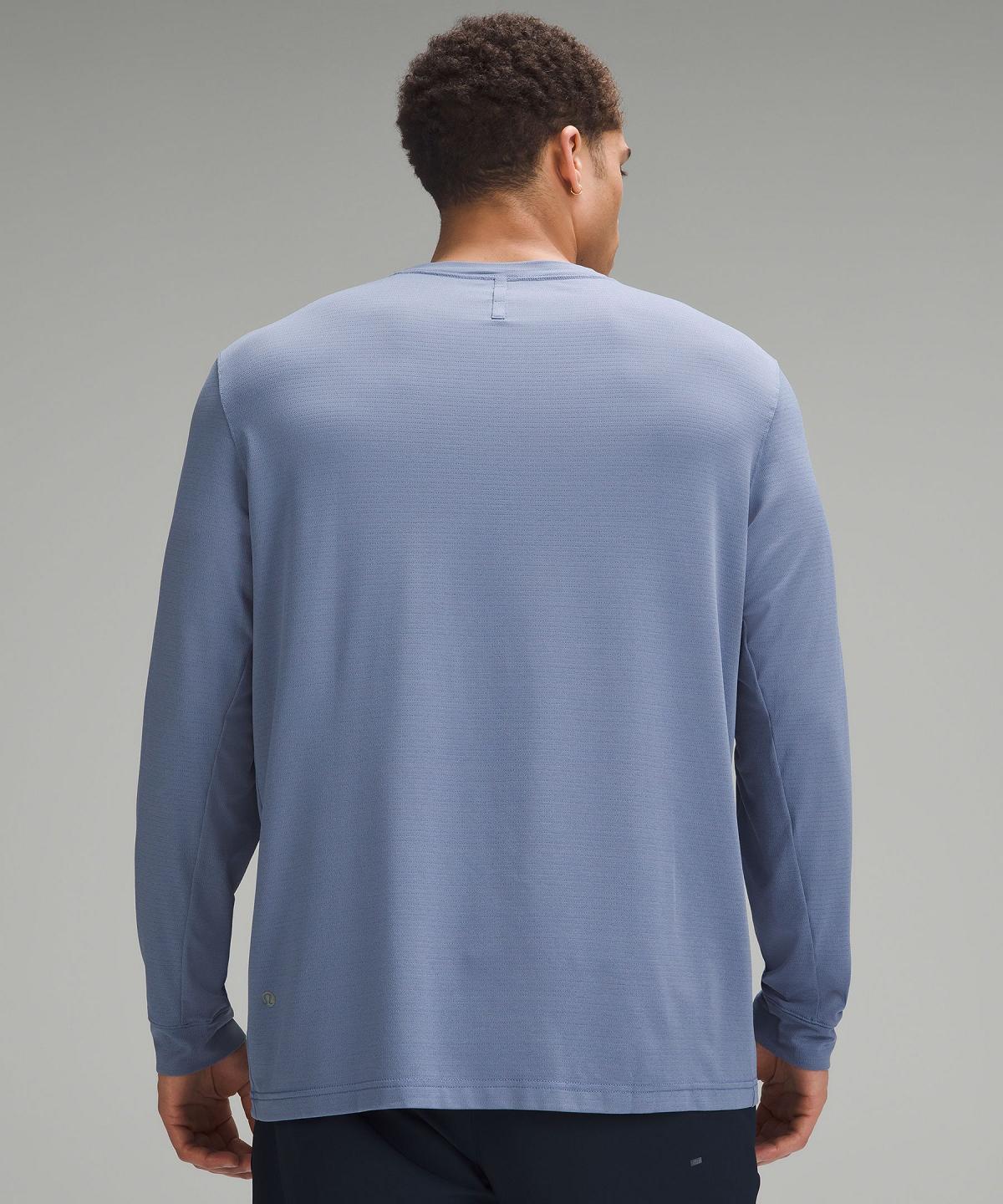 Lululemon License to Train Relaxed-Fit Long-Sleeve T-skjorte Herre Blå | NO_LuLu95869